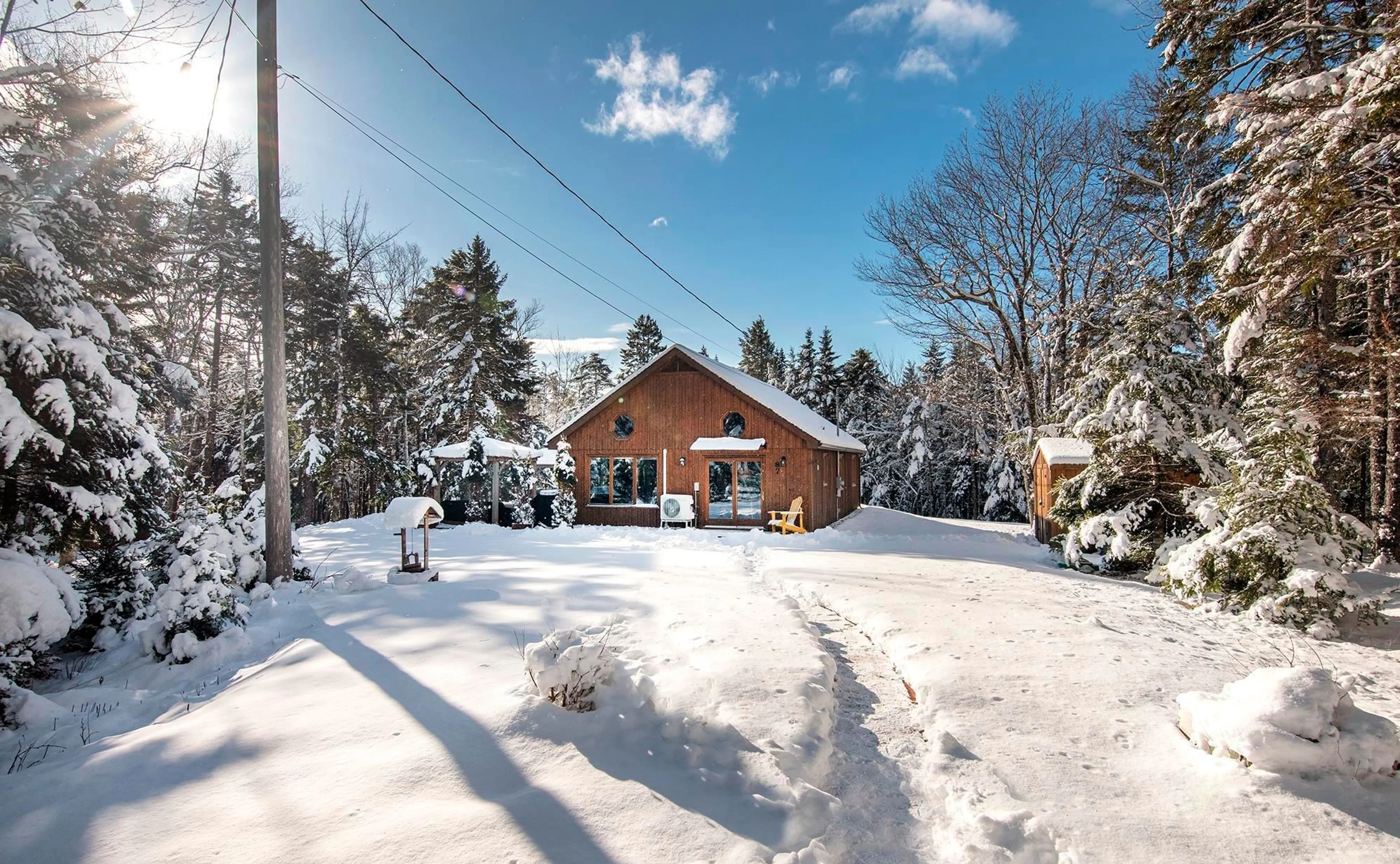 A pic from outside/outdoor area/front of a property/back of a property/a pic from drone, street for 87 Summit Ridge Rd, Vaughan Nova Scotia B0N 2T0