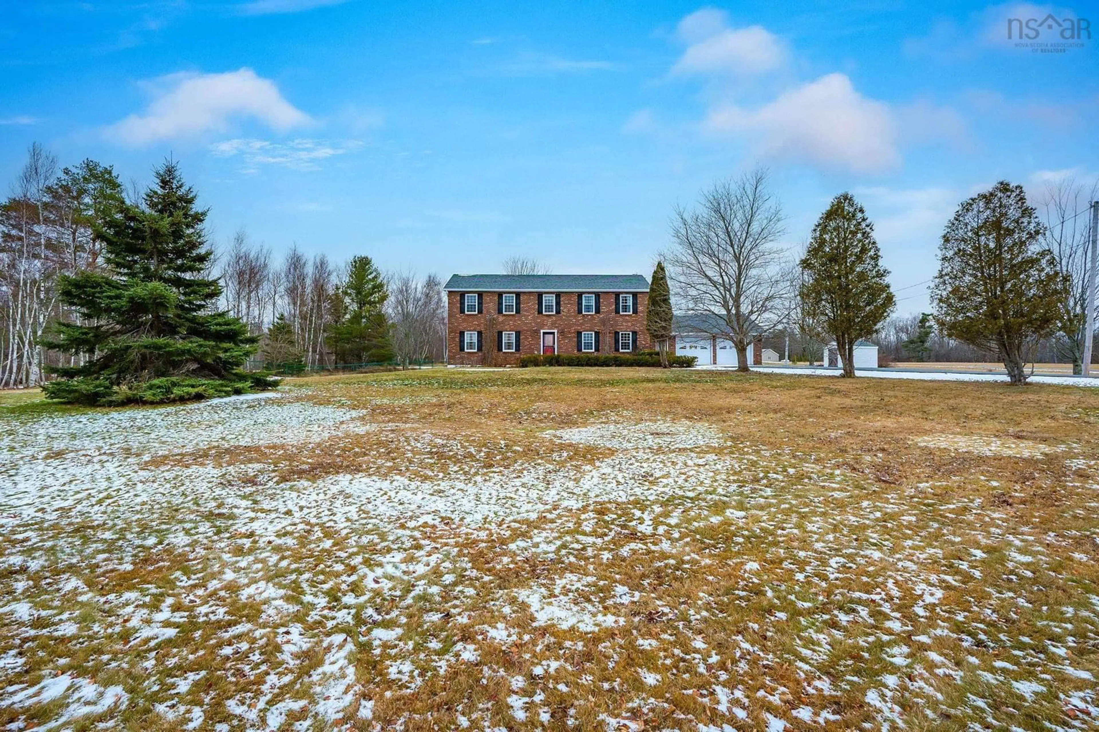 A pic from outside/outdoor area/front of a property/back of a property/a pic from drone, building for 1903 Granton Abercrombie Rd, Abercrombie Nova Scotia B2H 5C6