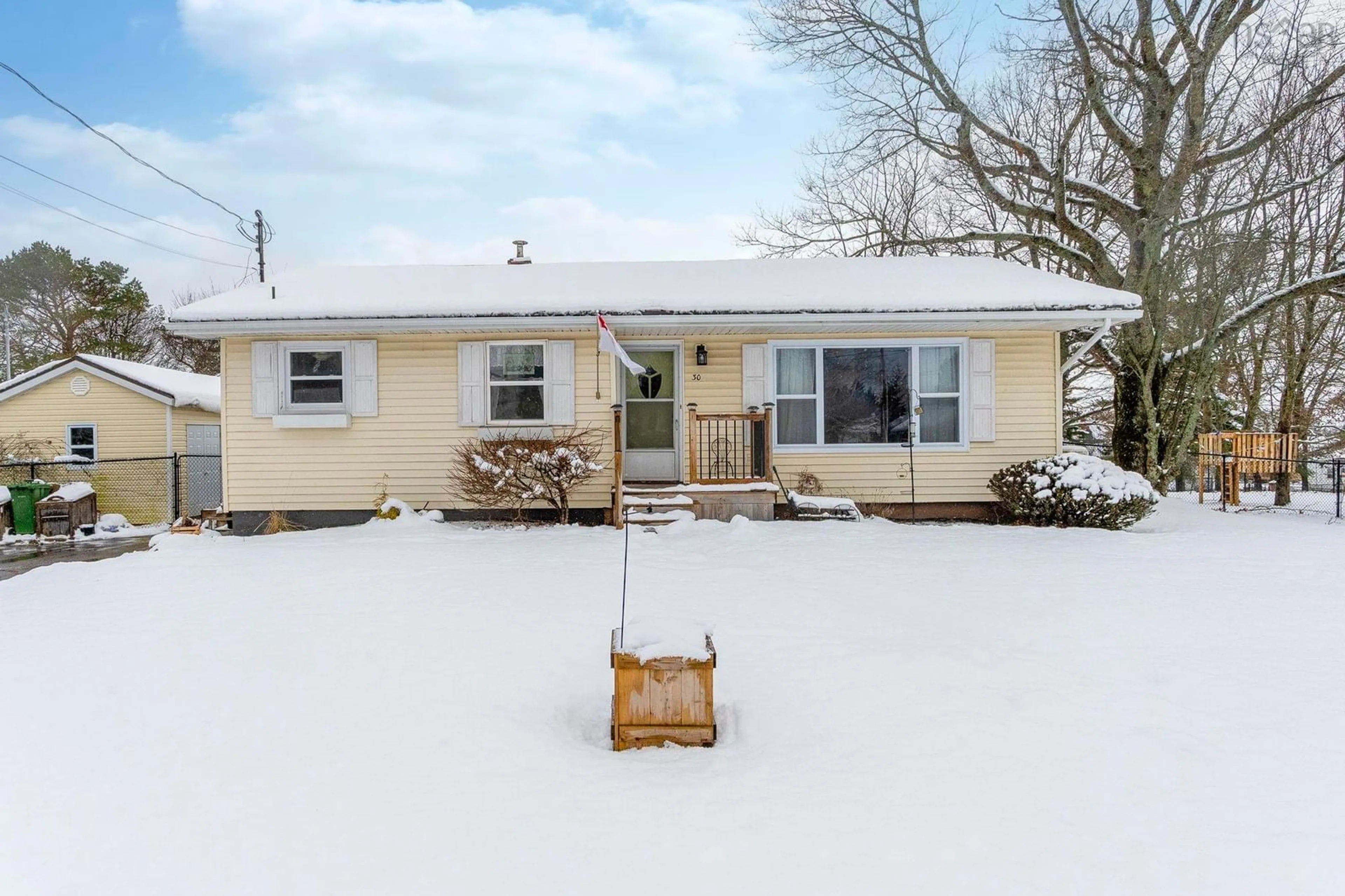 Home with vinyl exterior material, street for 30 Hillside Ave, Bible Hill Nova Scotia B2N 4K8