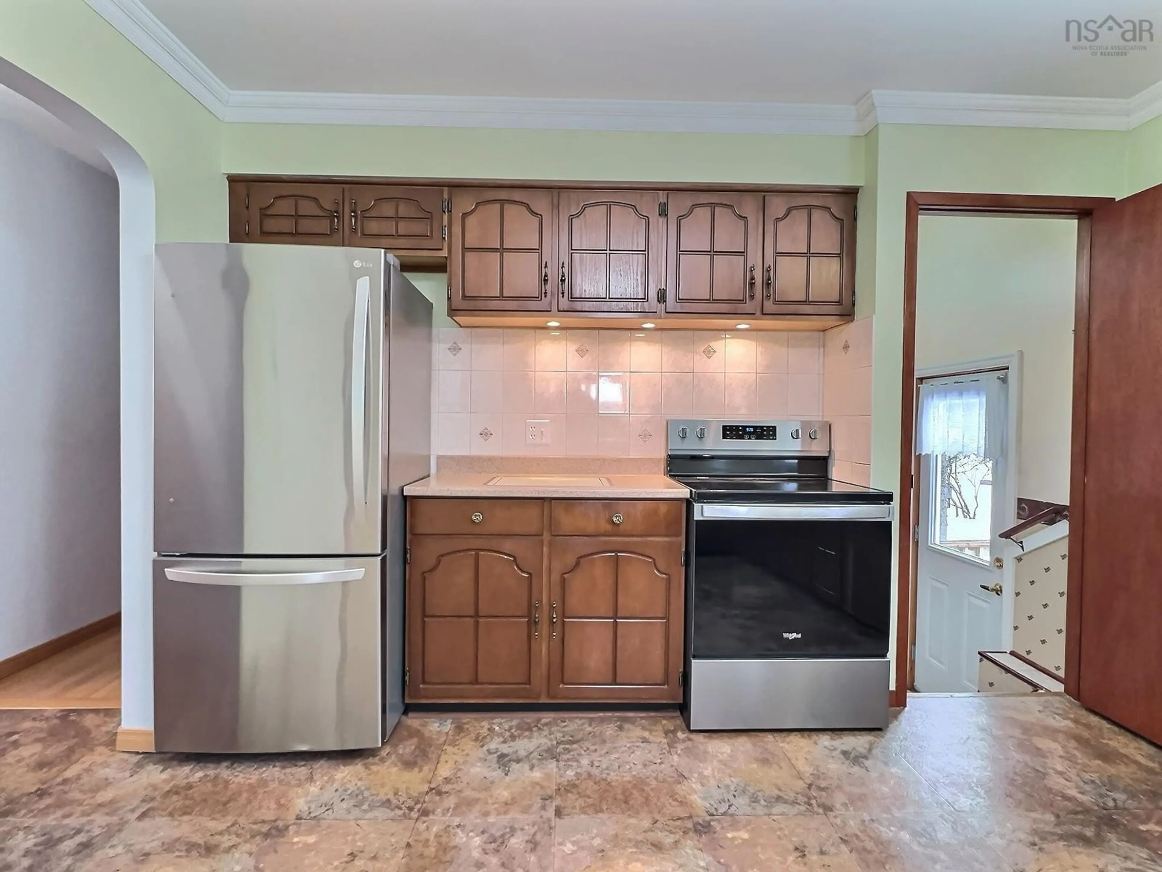 Standard kitchen, ceramic/tile floor for 59 Spruce Dr, Salmon River Nova Scotia B2N 2T5
