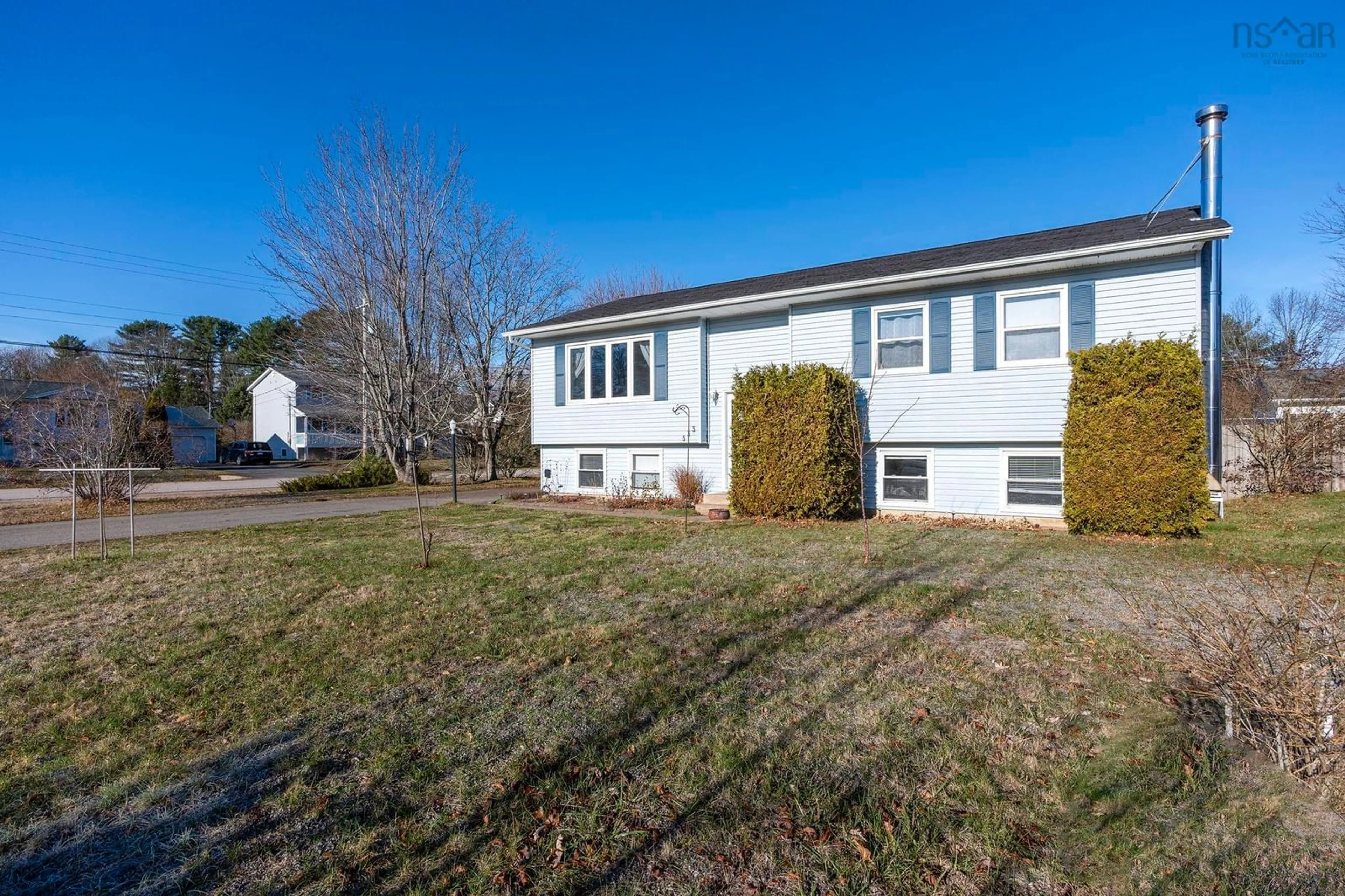 Home with vinyl exterior material, street for 533 Mcclair Ave, Greenwood Nova Scotia B0P 1N0