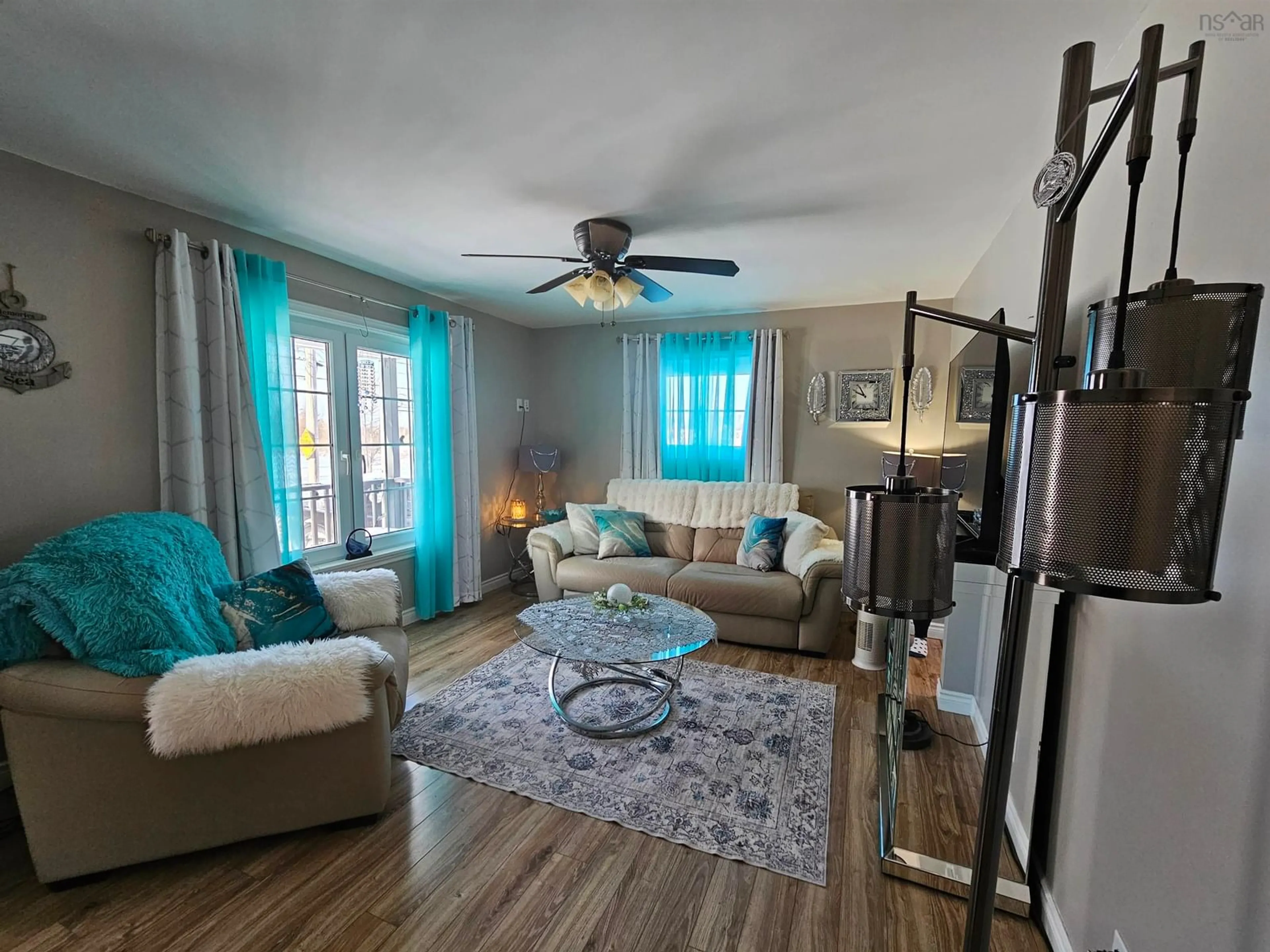 Living room with furniture, unknown for 186 Legatto St, Sydney Mines Nova Scotia B1V 2S7