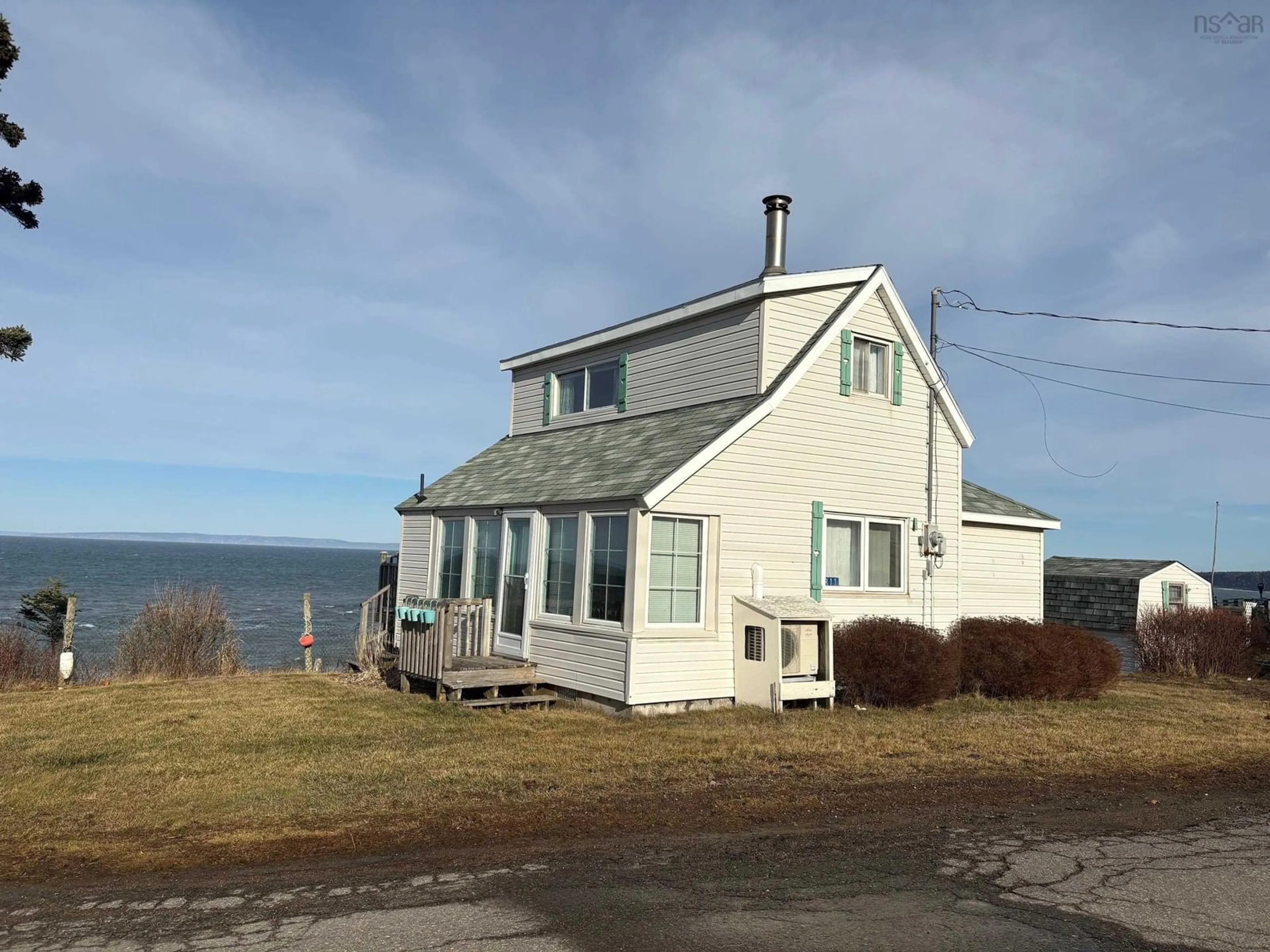 A pic from outside/outdoor area/front of a property/back of a property/a pic from drone, water/lake/river/ocean view for 811 French Cross Rd, Morden Nova Scotia B0P 1C0