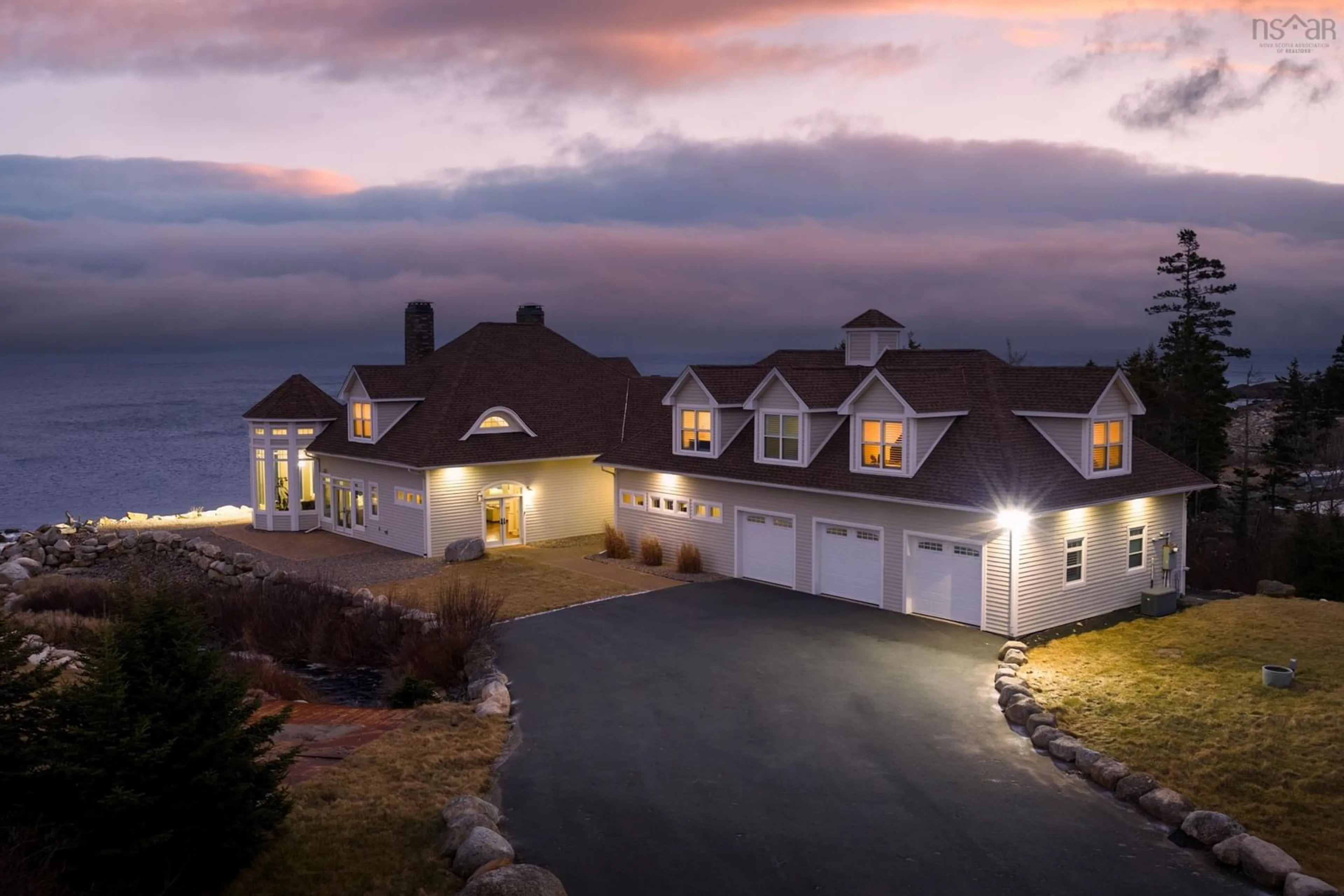 A pic from outside/outdoor area/front of a property/back of a property/a pic from drone, mountain view for 446 Ketch Harbour Rd, Halibut Bay Nova Scotia B3V 1P7