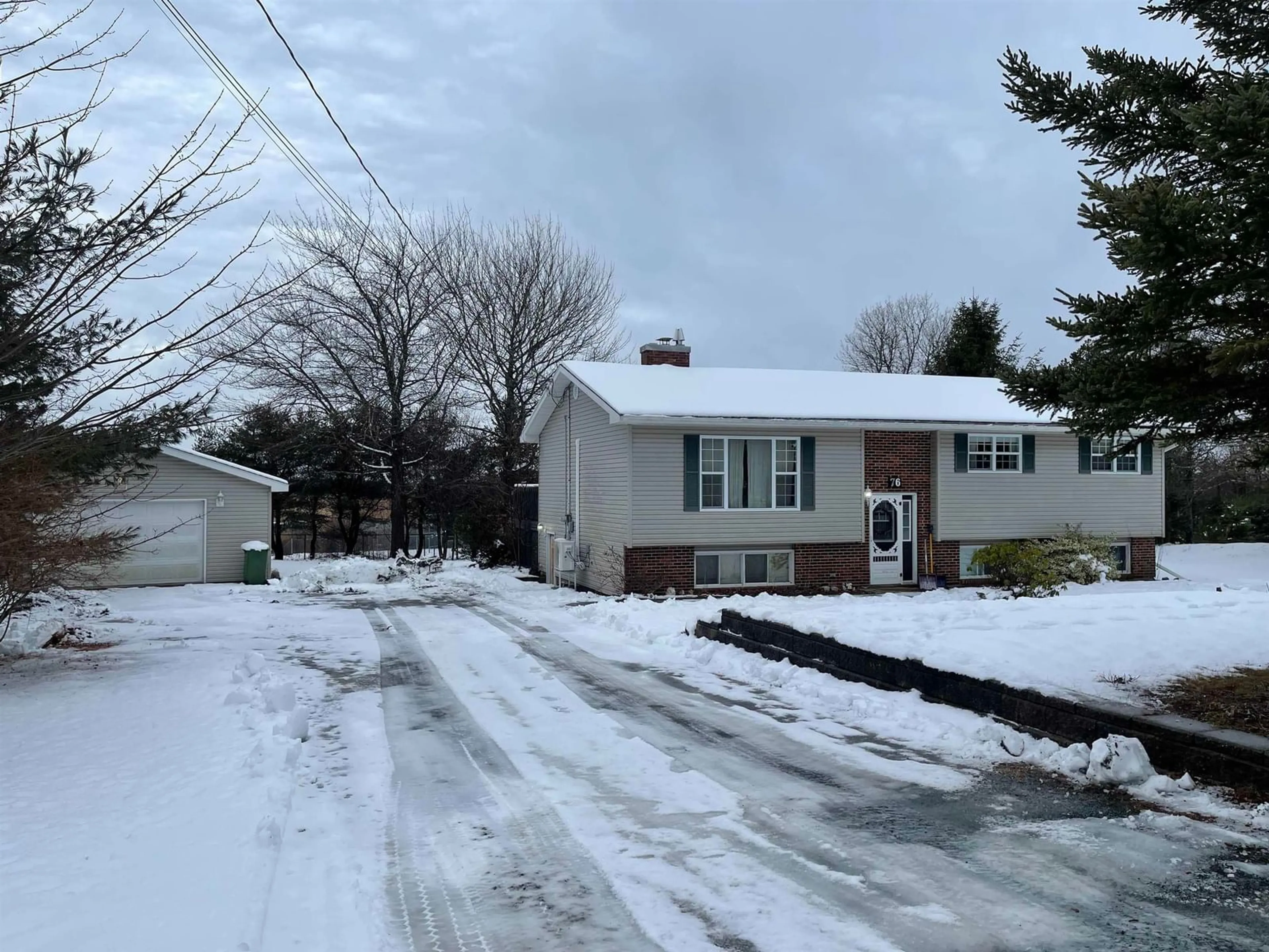 A pic from outside/outdoor area/front of a property/back of a property/a pic from drone, street for 76 James Roy Dr, Porters Lake Nova Scotia B3E 1H9