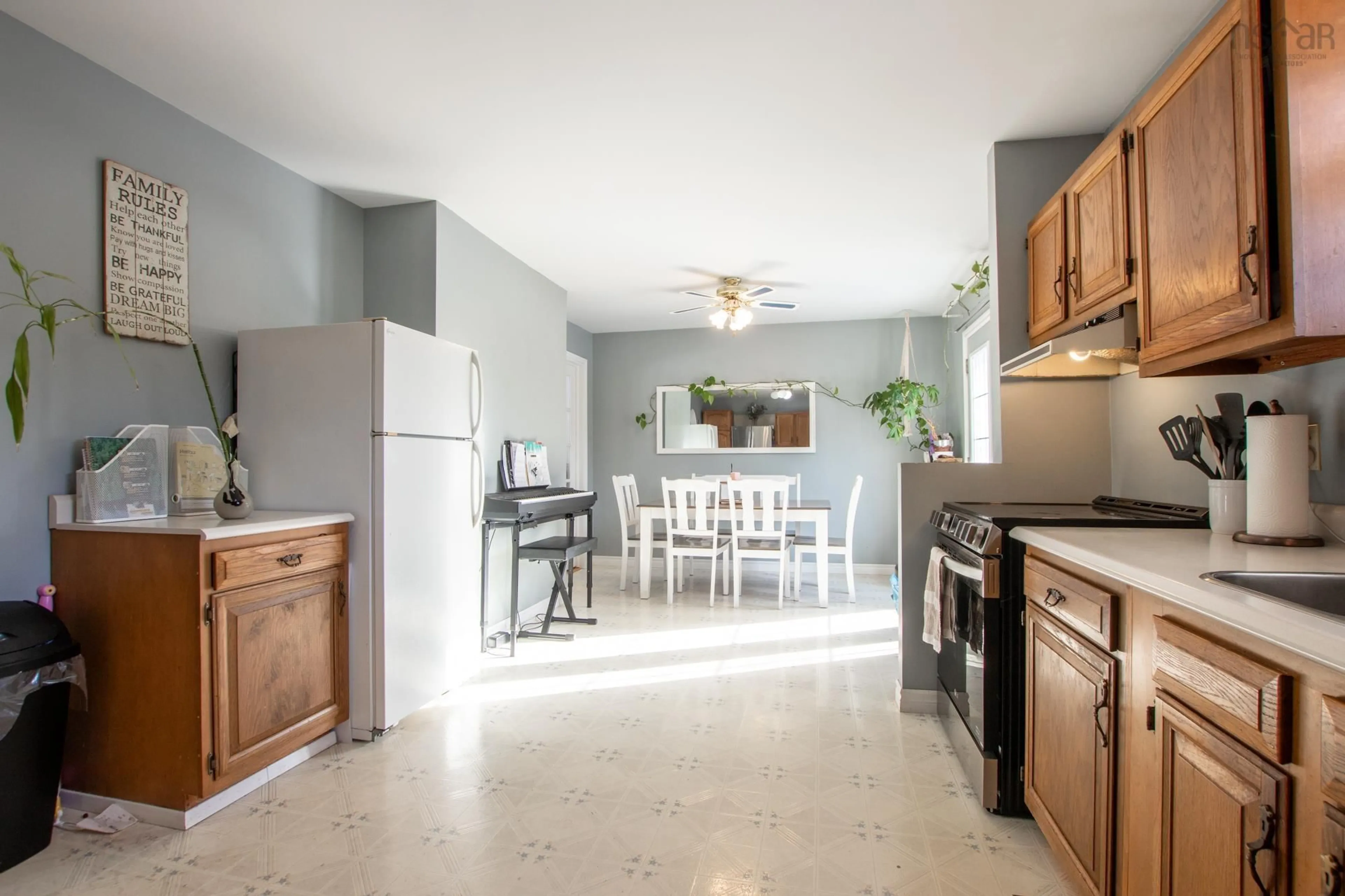 Open concept kitchen, ceramic/tile floor for 76 James Roy Dr, Porters Lake Nova Scotia B3E 1H9