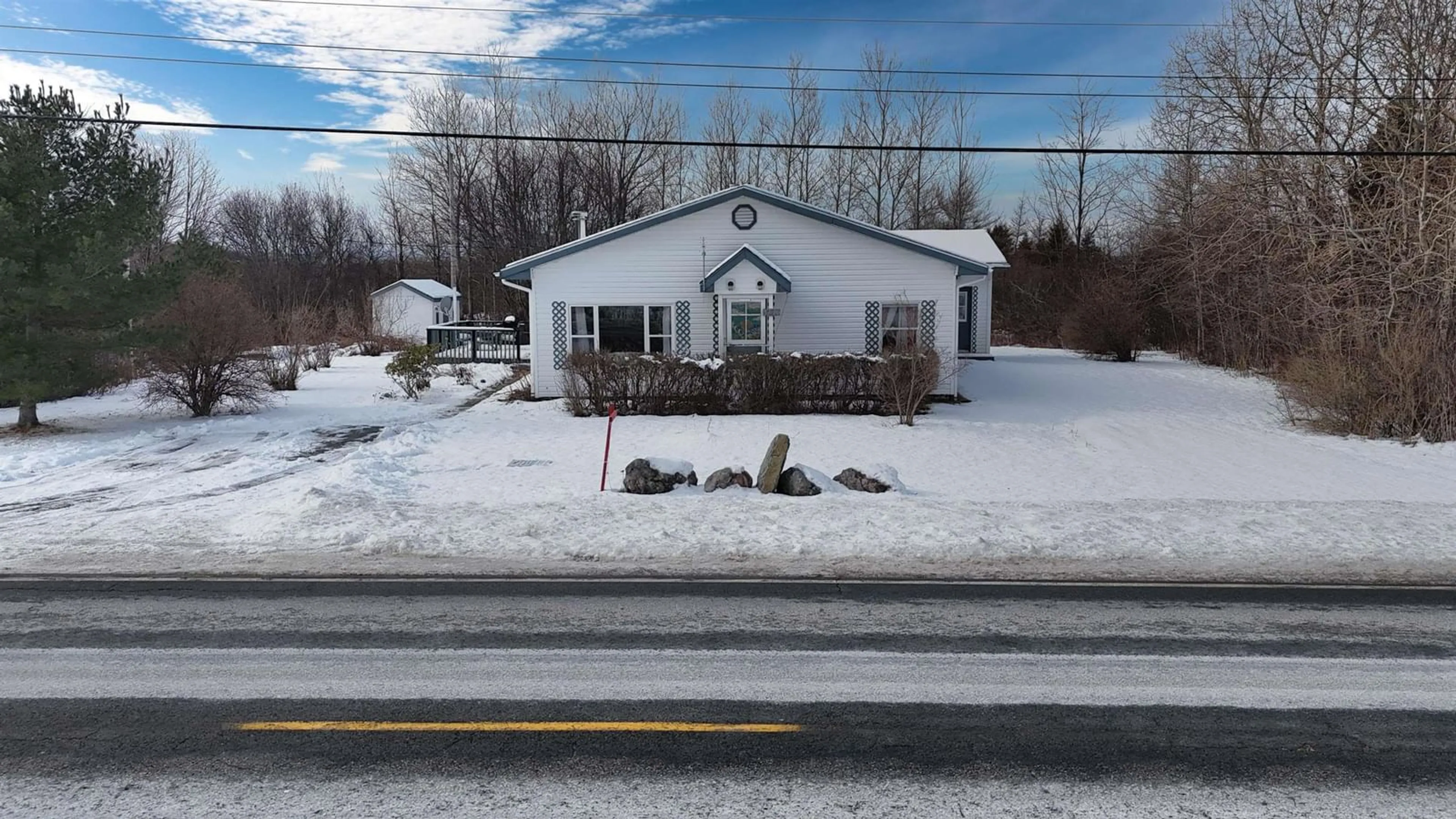 A pic from outside/outdoor area/front of a property/back of a property/a pic from drone, street for 5381 Highway 19, Judique Nova Scotia B0E 1P0