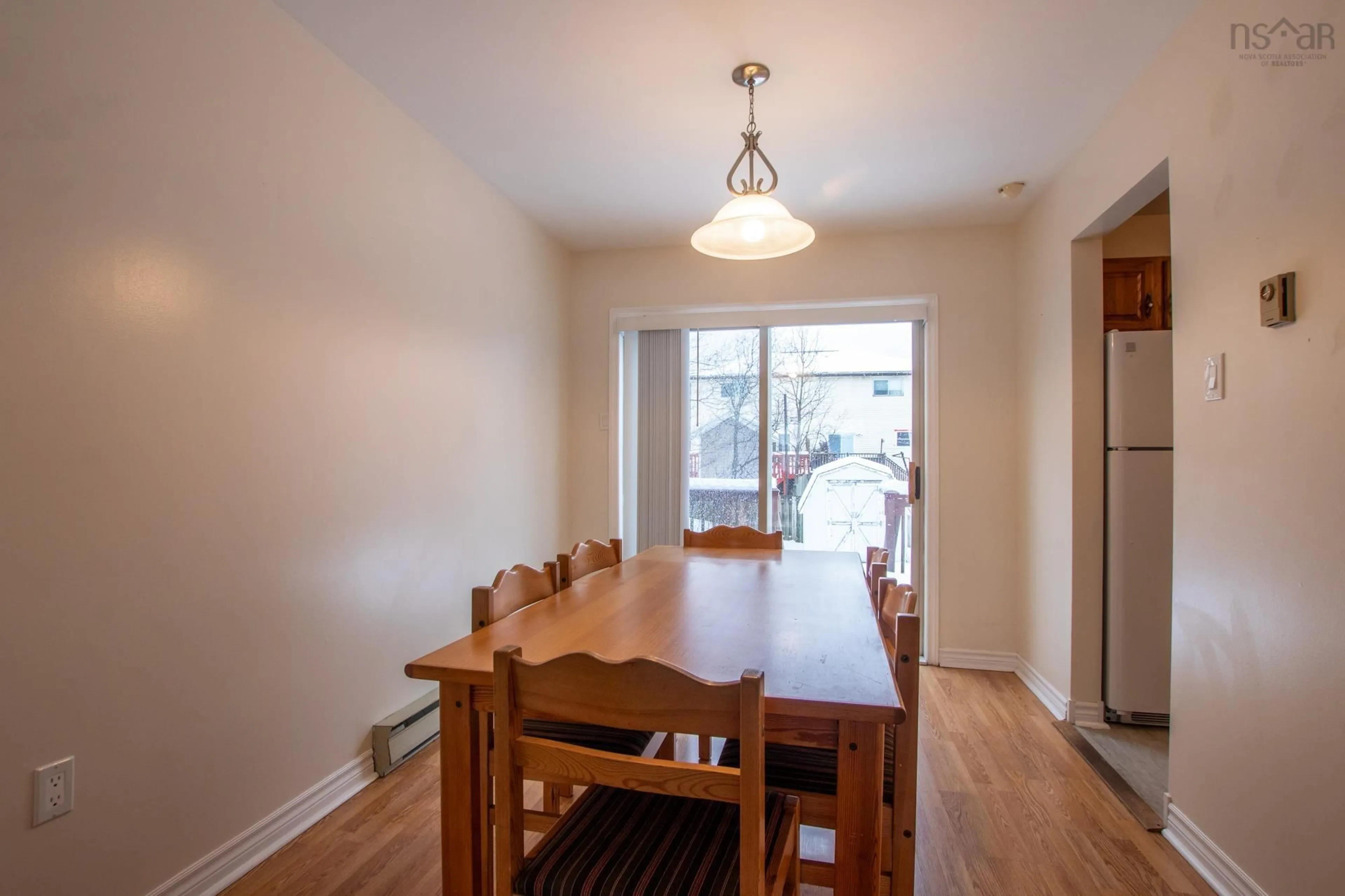 Dining room, wood/laminate floor for 41 Silver Maple Dr, Timberlea Nova Scotia B3T 1G6