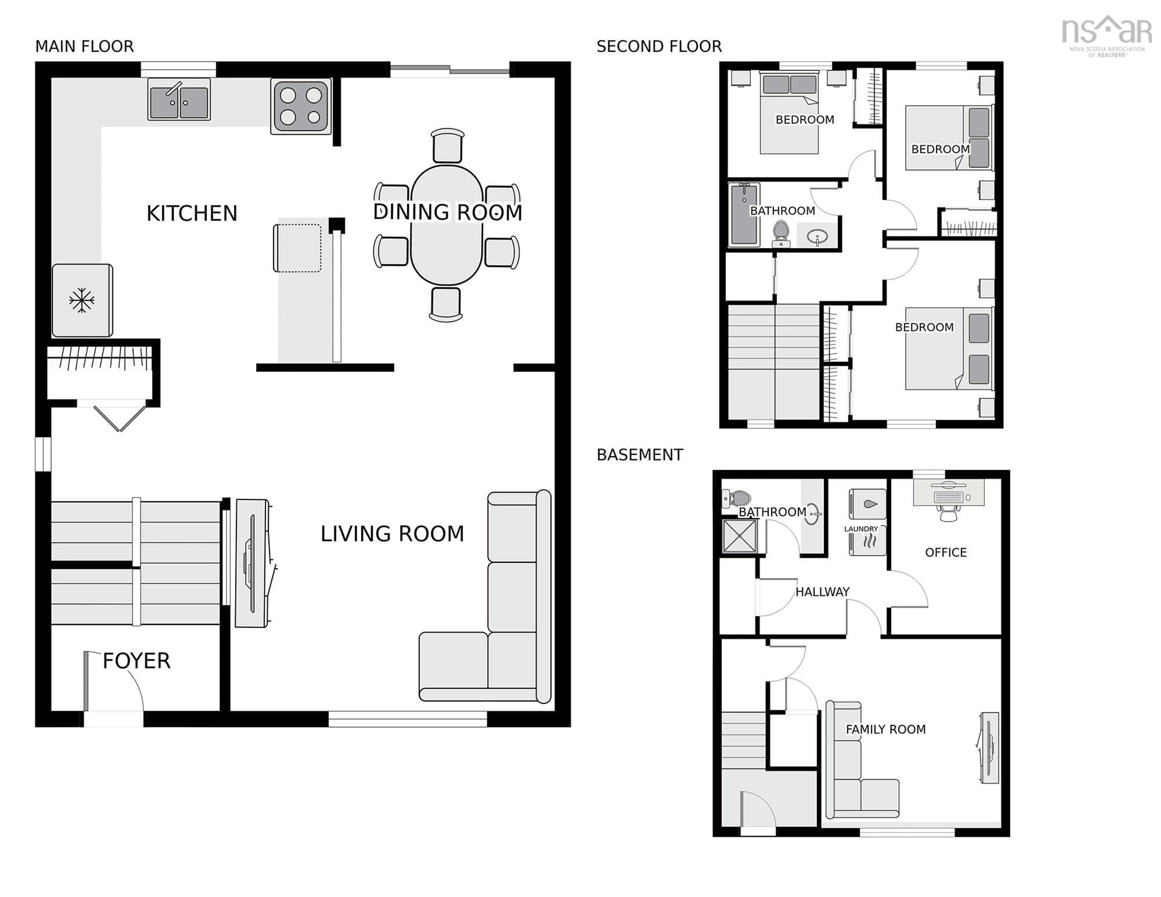Floor plan for 105 Highrigger Cres, Middle Sackville Nova Scotia B4E 2Z7
