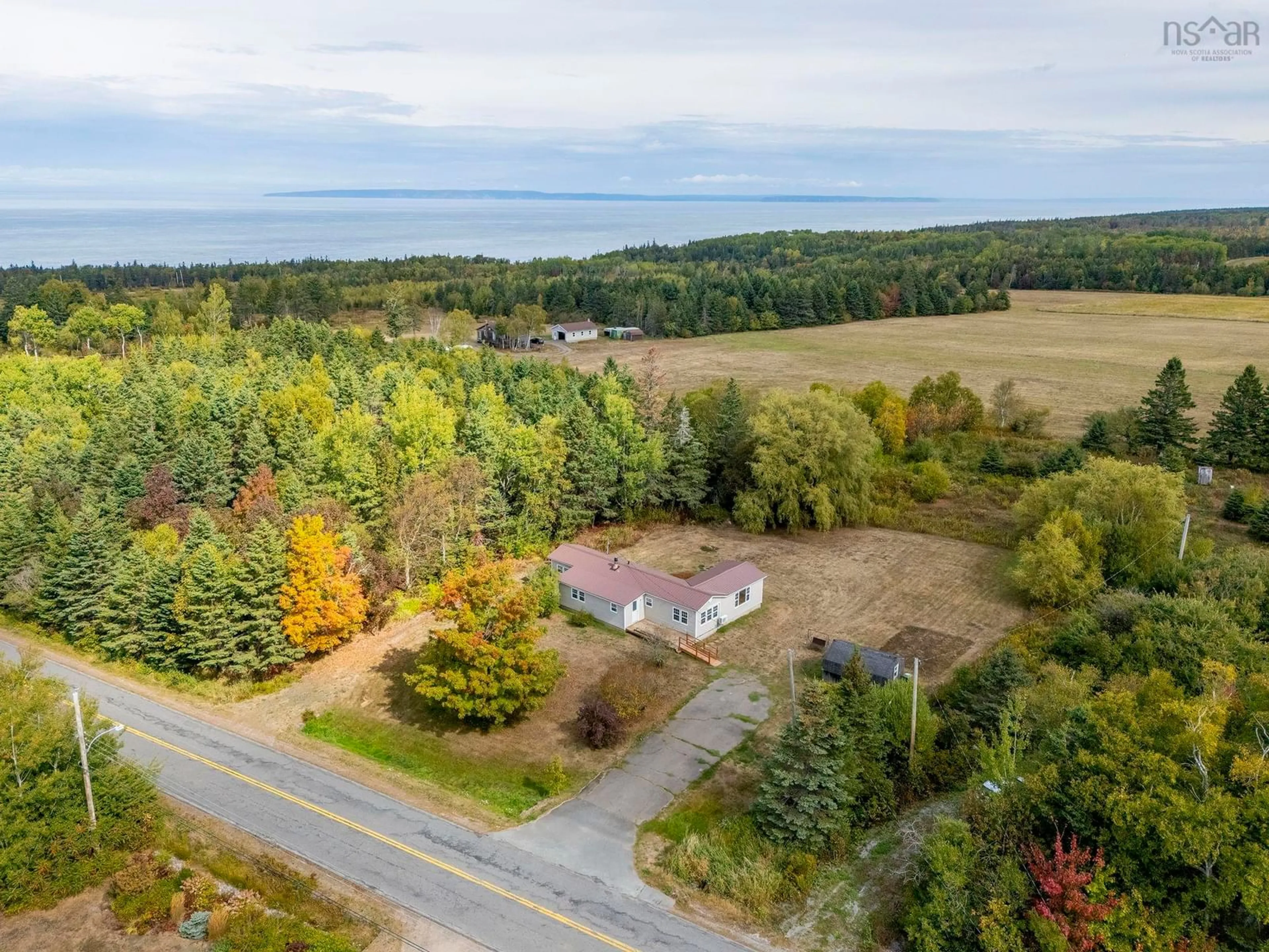 A pic from outside/outdoor area/front of a property/back of a property/a pic from drone, water/lake/river/ocean view for 2140 Morden Rd, Morden Nova Scotia B0P 1C0