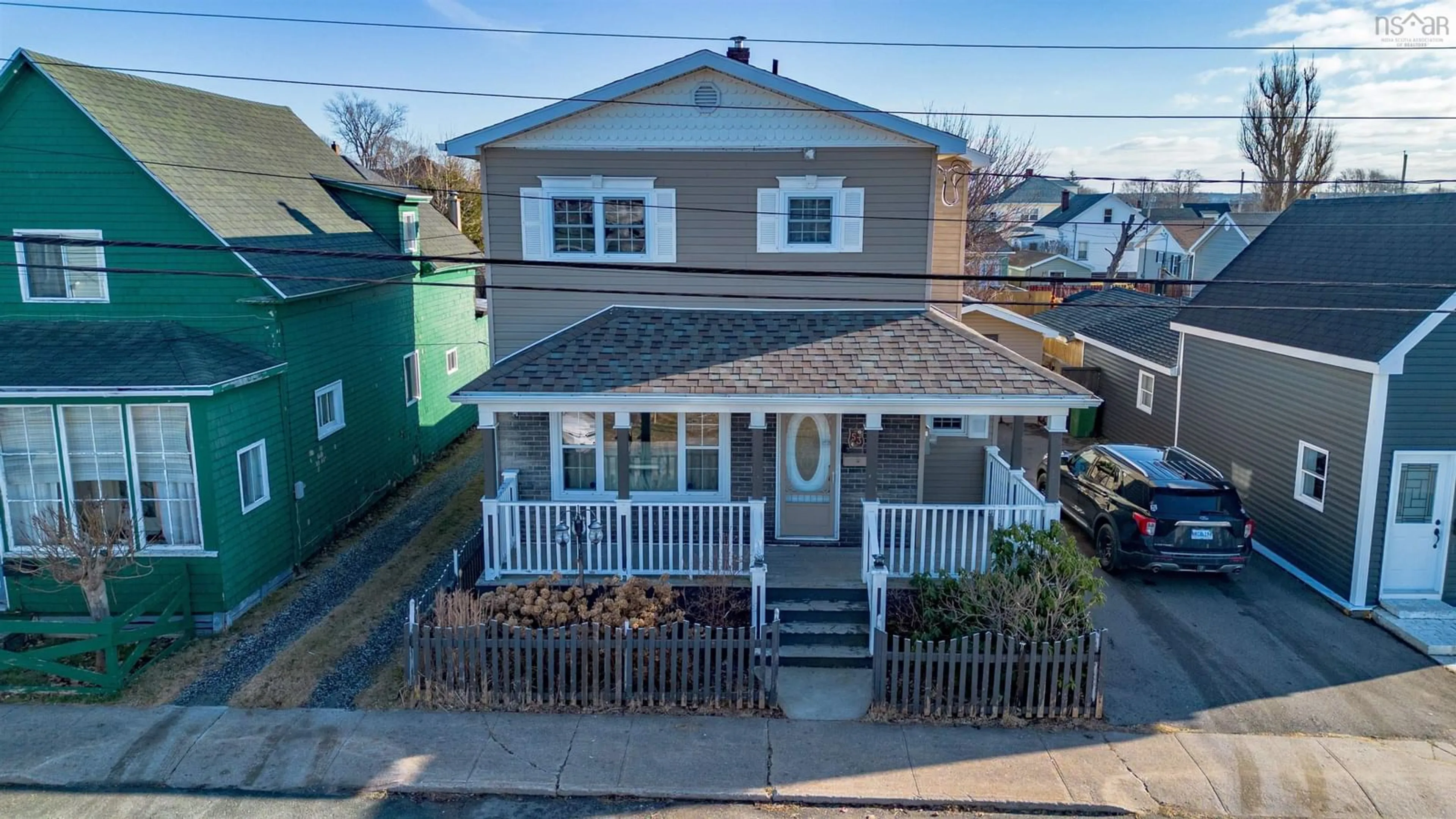 A pic from outside/outdoor area/front of a property/back of a property/a pic from drone, street for 53 Stanley St, North Sydney Nova Scotia B2A 1T8
