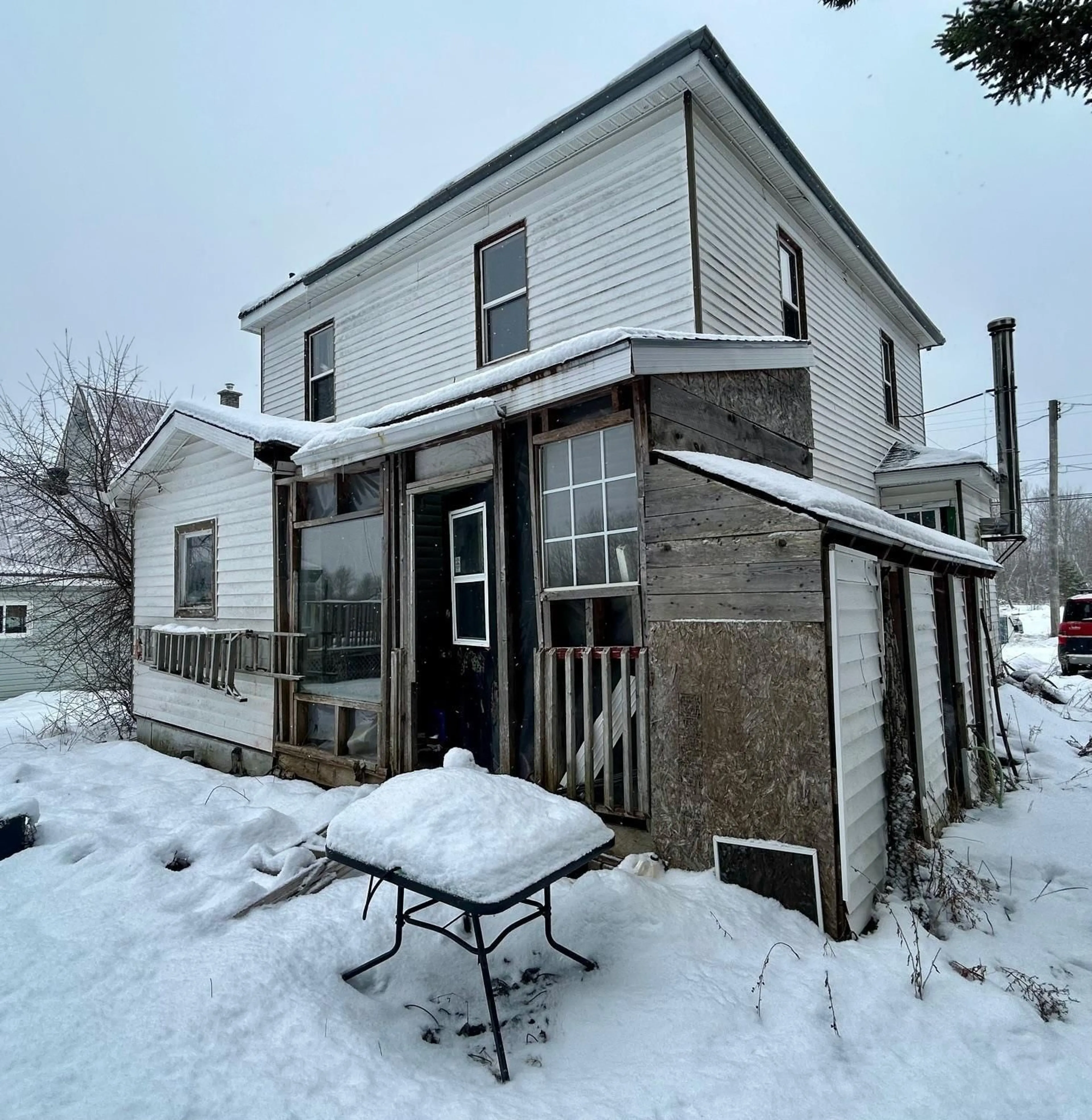 A pic from outside/outdoor area/front of a property/back of a property/a pic from drone, building for 1418 Drummond Rd, Westville Nova Scotia B0K 2A0