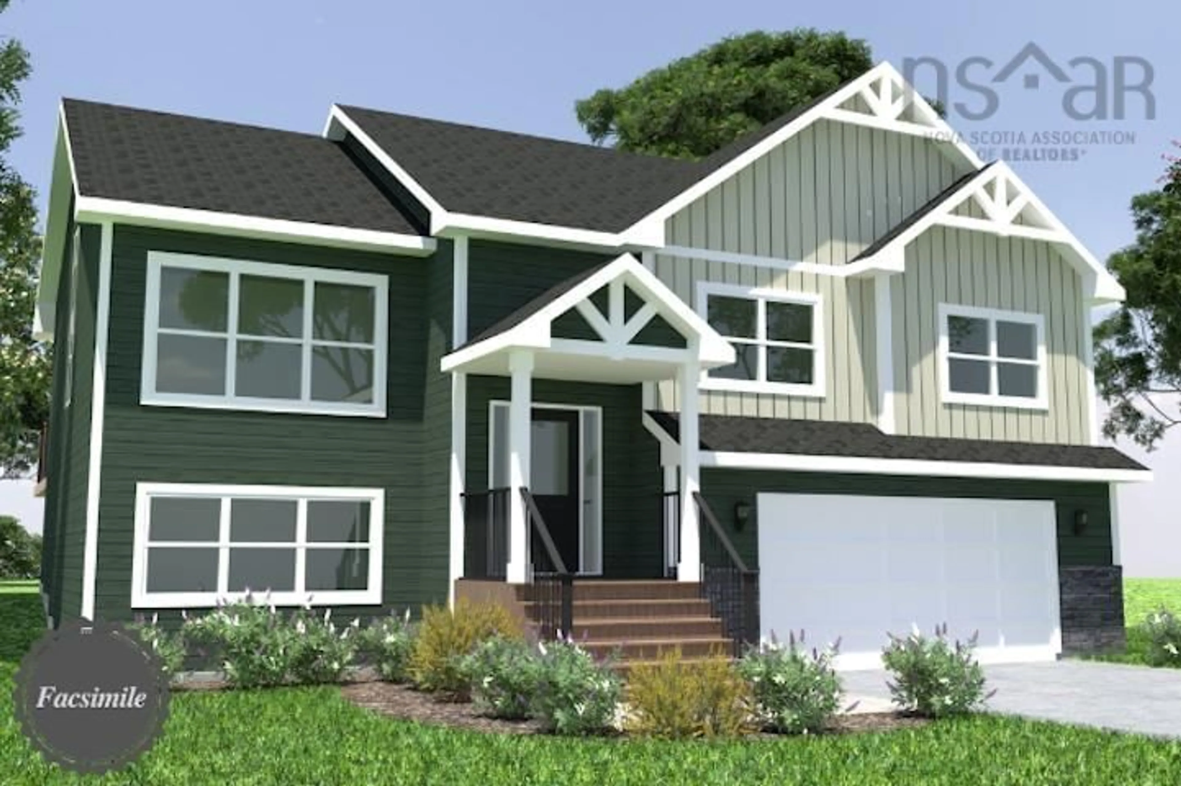 Home with vinyl exterior material, street for 131 Knotwood Lane #Lot 5064, Middle Sackville Nova Scotia B4E 0W7