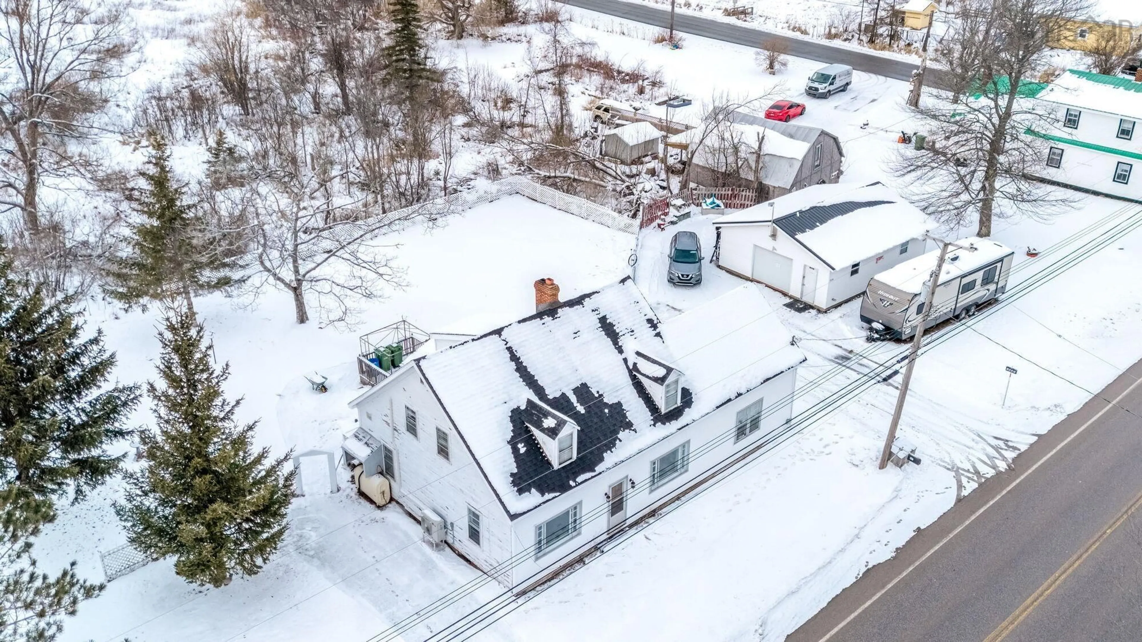 A pic from outside/outdoor area/front of a property/back of a property/a pic from drone, street for 1097 Highway 376, Durham Nova Scotia B0K 1H0