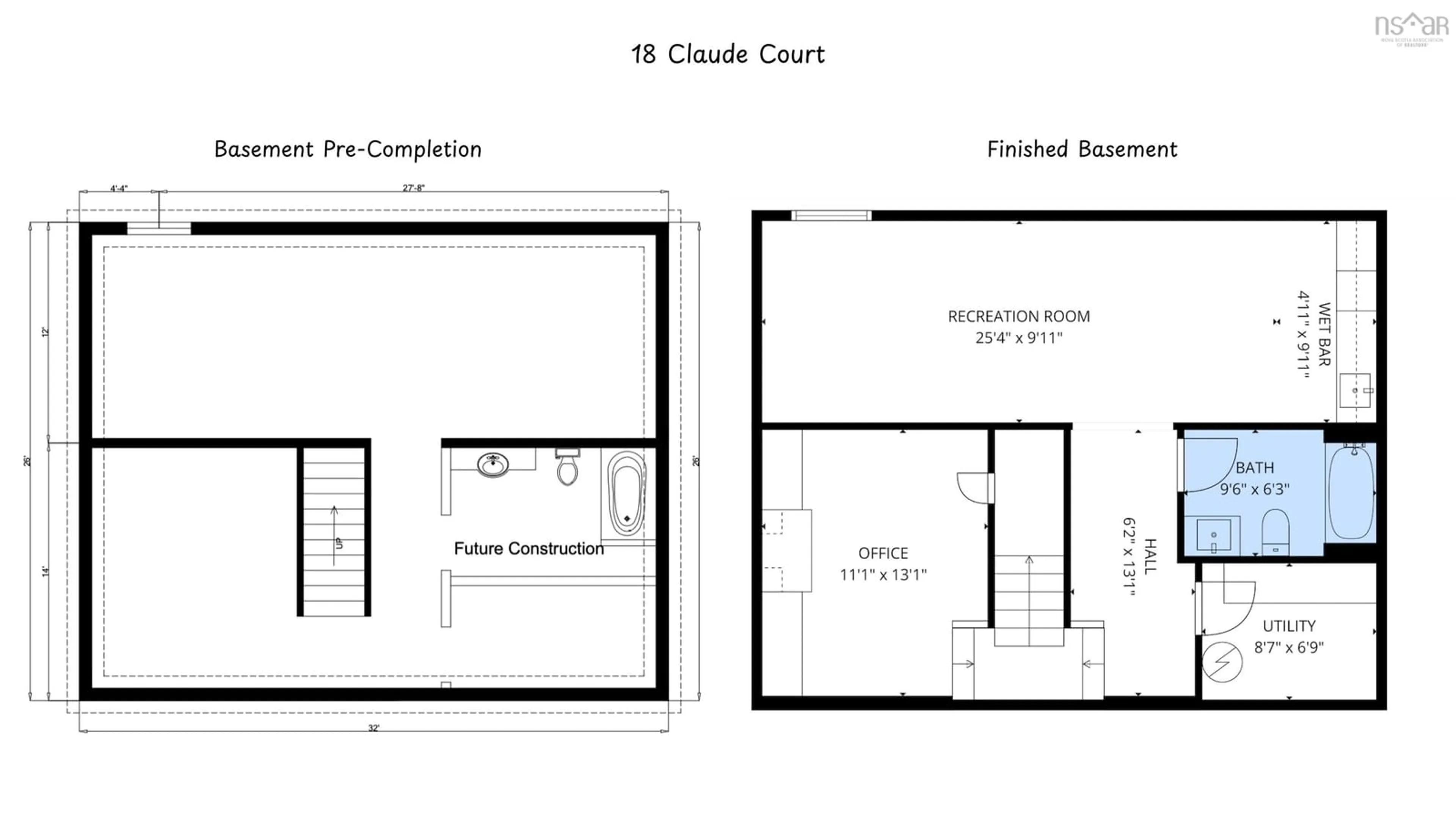 Floor plan for 18 Claude Crt, Enfield Nova Scotia B2T 0B4
