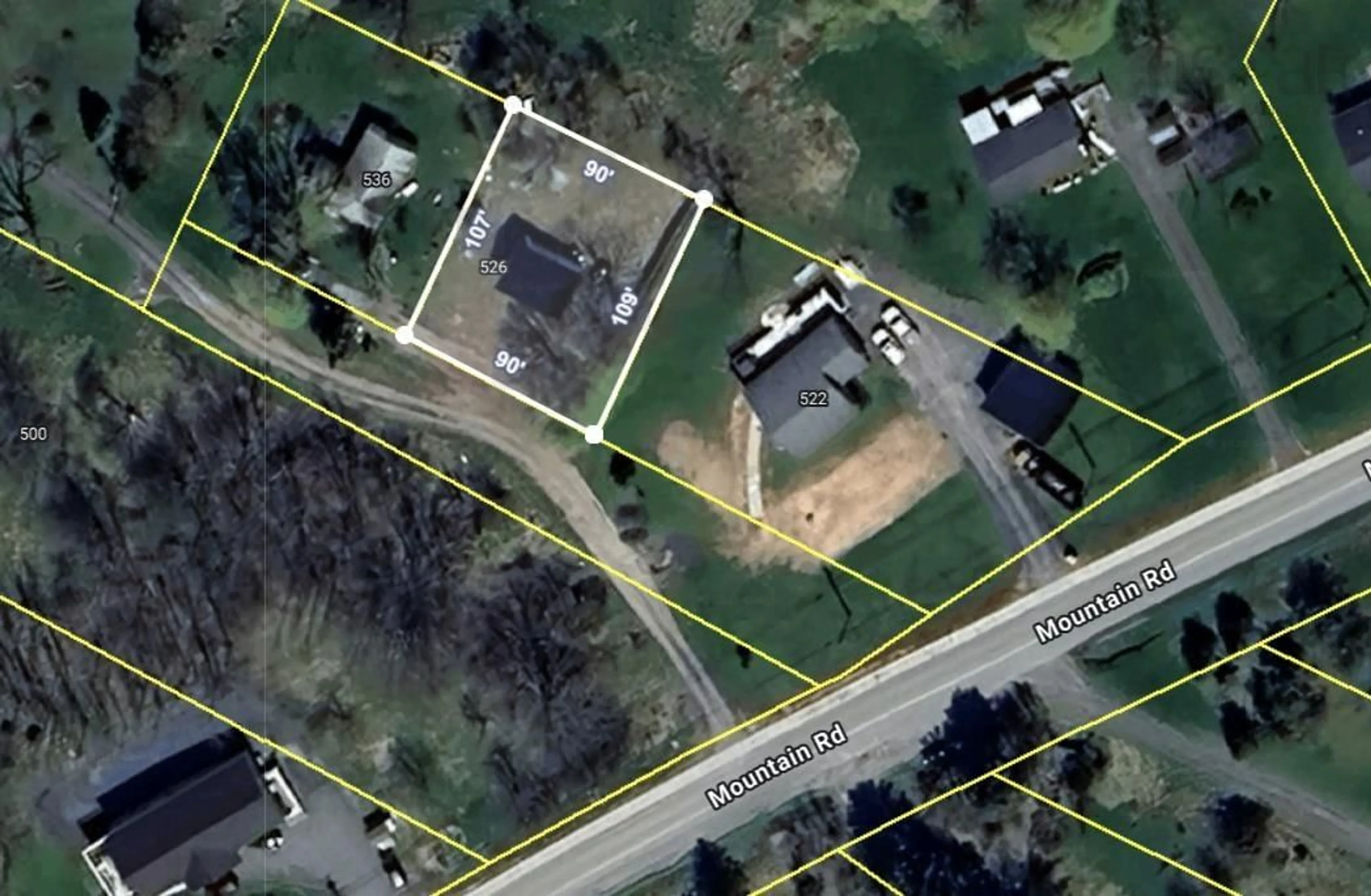 A pic from outside/outdoor area/front of a property/back of a property/a pic from drone, street for 526 Mountain Rd, New Glasgow Nova Scotia B2H 5W1