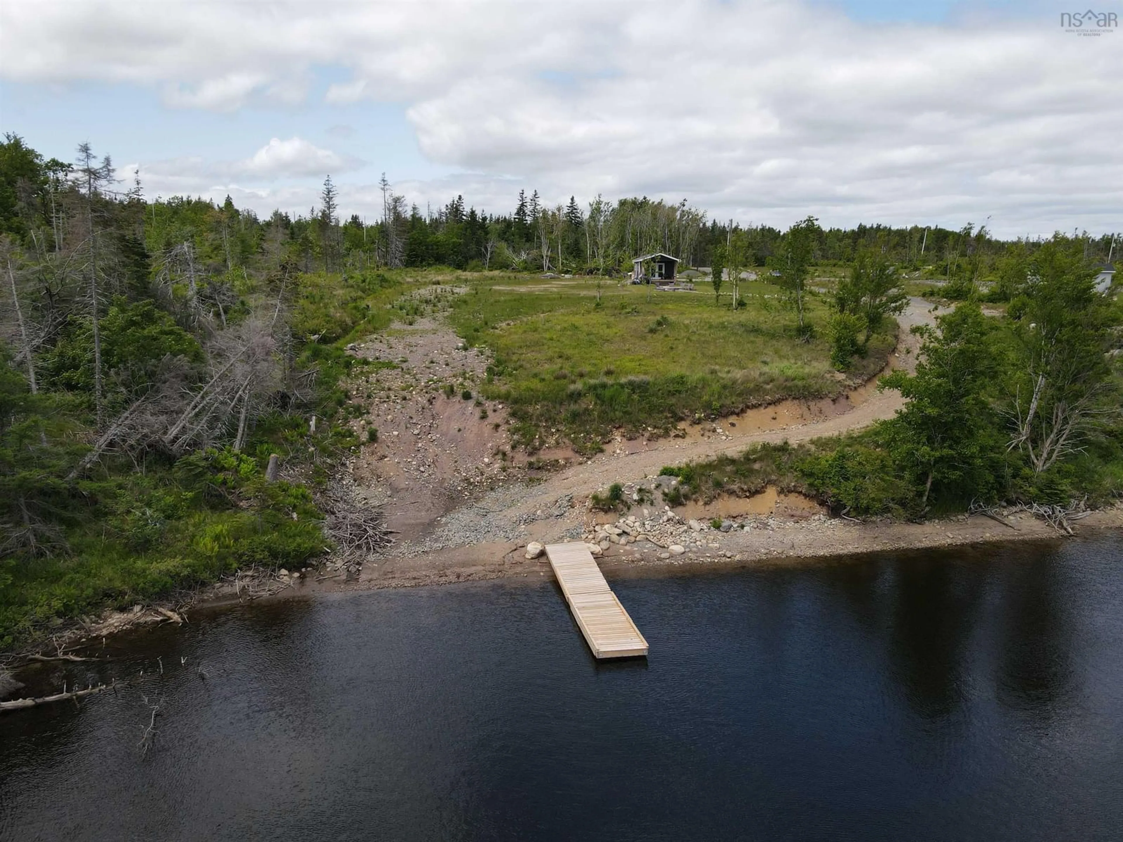 A pic from outside/outdoor area/front of a property/back of a property/a pic from drone, water/lake/river/ocean view for 202 Catalone Gut Rd, Catalone Nova Scotia B1C 2E5