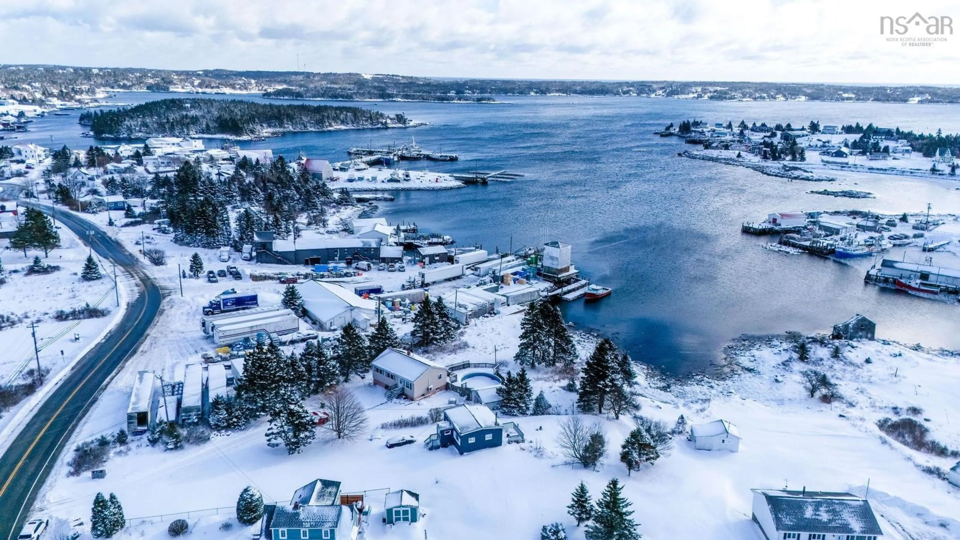 A pic from outside/outdoor area/front of a property/back of a property/a pic from drone, water/lake/river/ocean view for 1736 Ketch Harbour Rd, Sambro Nova Scotia B3V 1L6