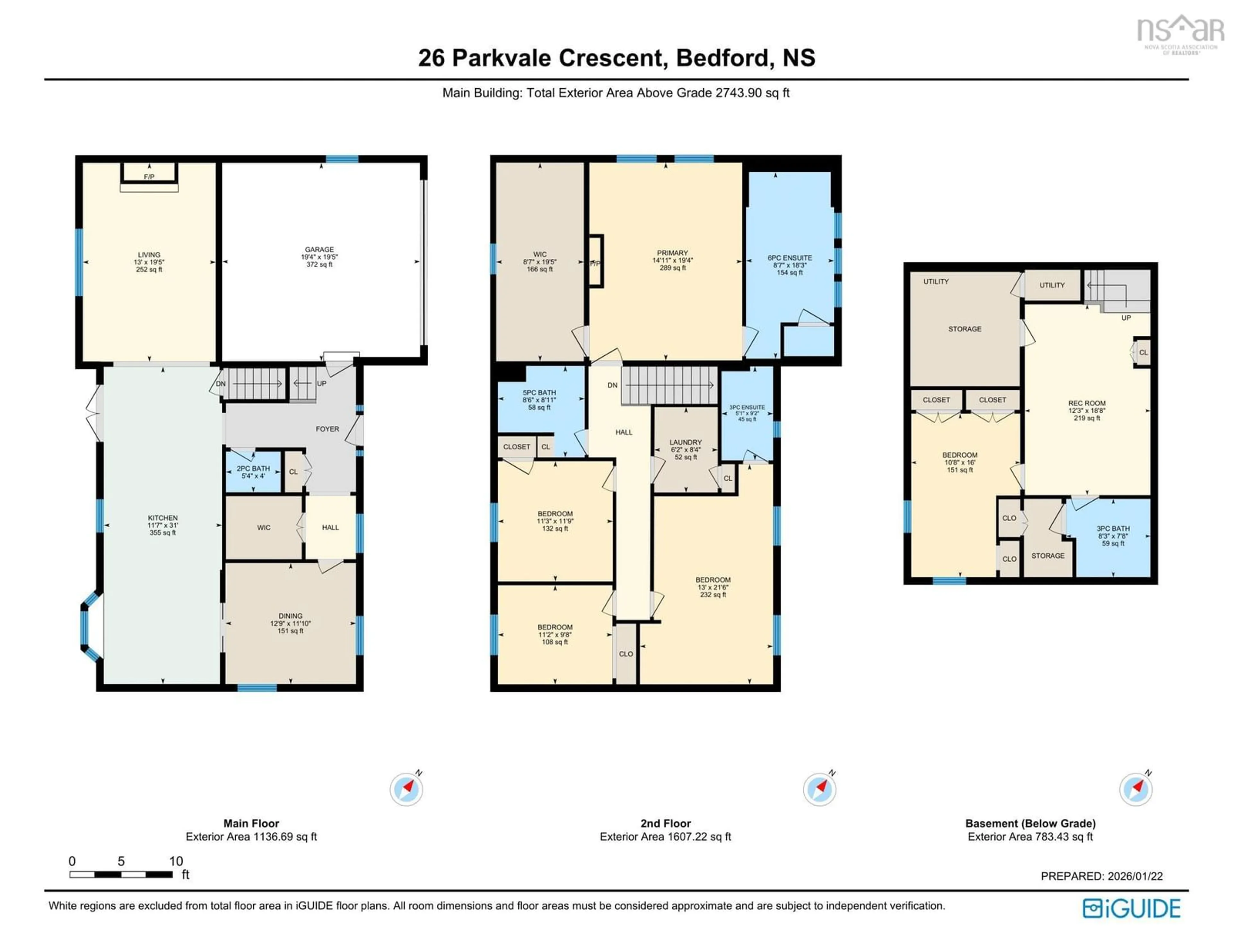 Floor plan for 26 Parkvale Cres, Bedford Nova Scotia B4A 3L9