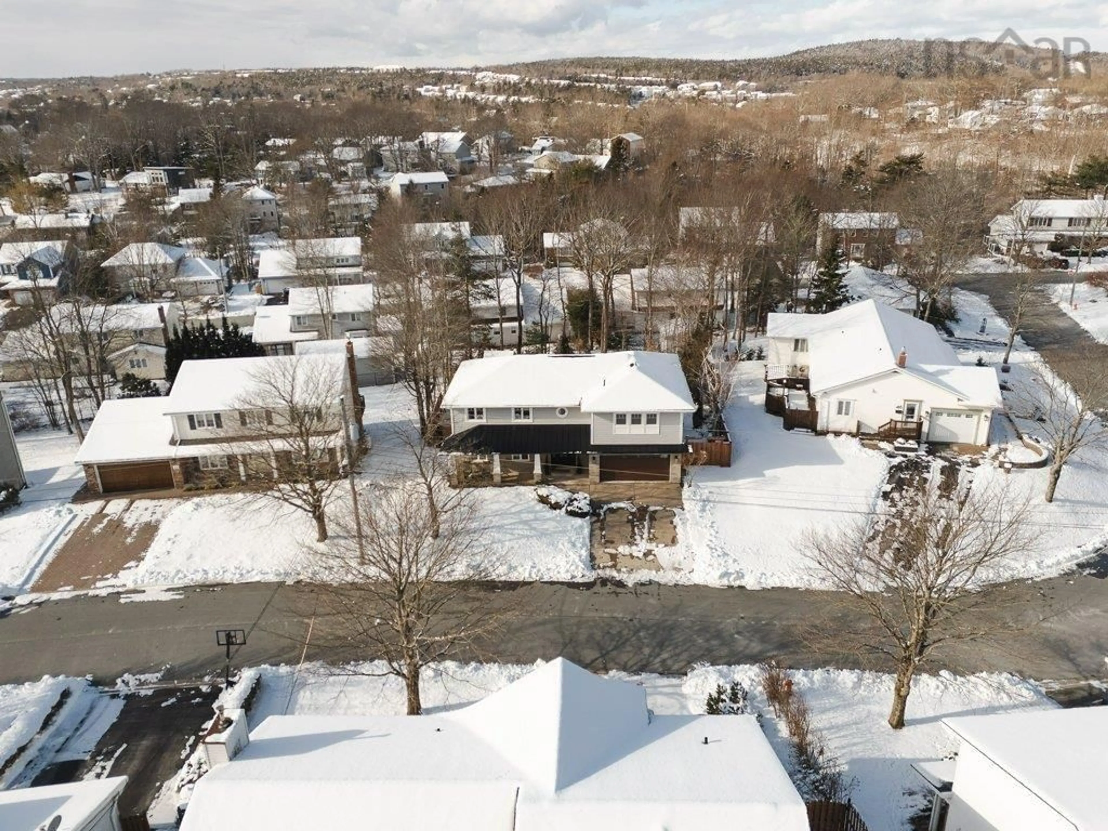 A pic from outside/outdoor area/front of a property/back of a property/a pic from drone, mountain view for 26 Parkvale Cres, Bedford Nova Scotia B4A 3L9