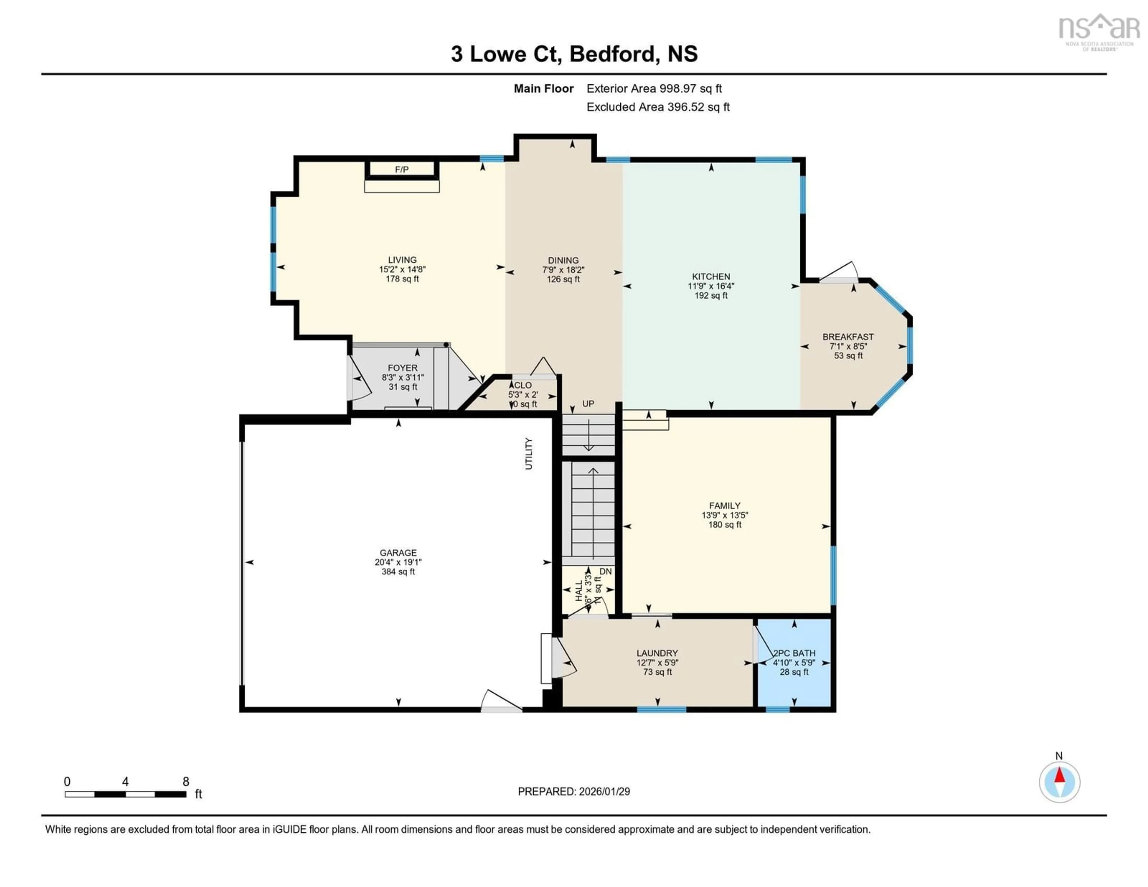 Floor plan for 3 Lowe Crt, Bedford Nova Scotia B4A 3S7