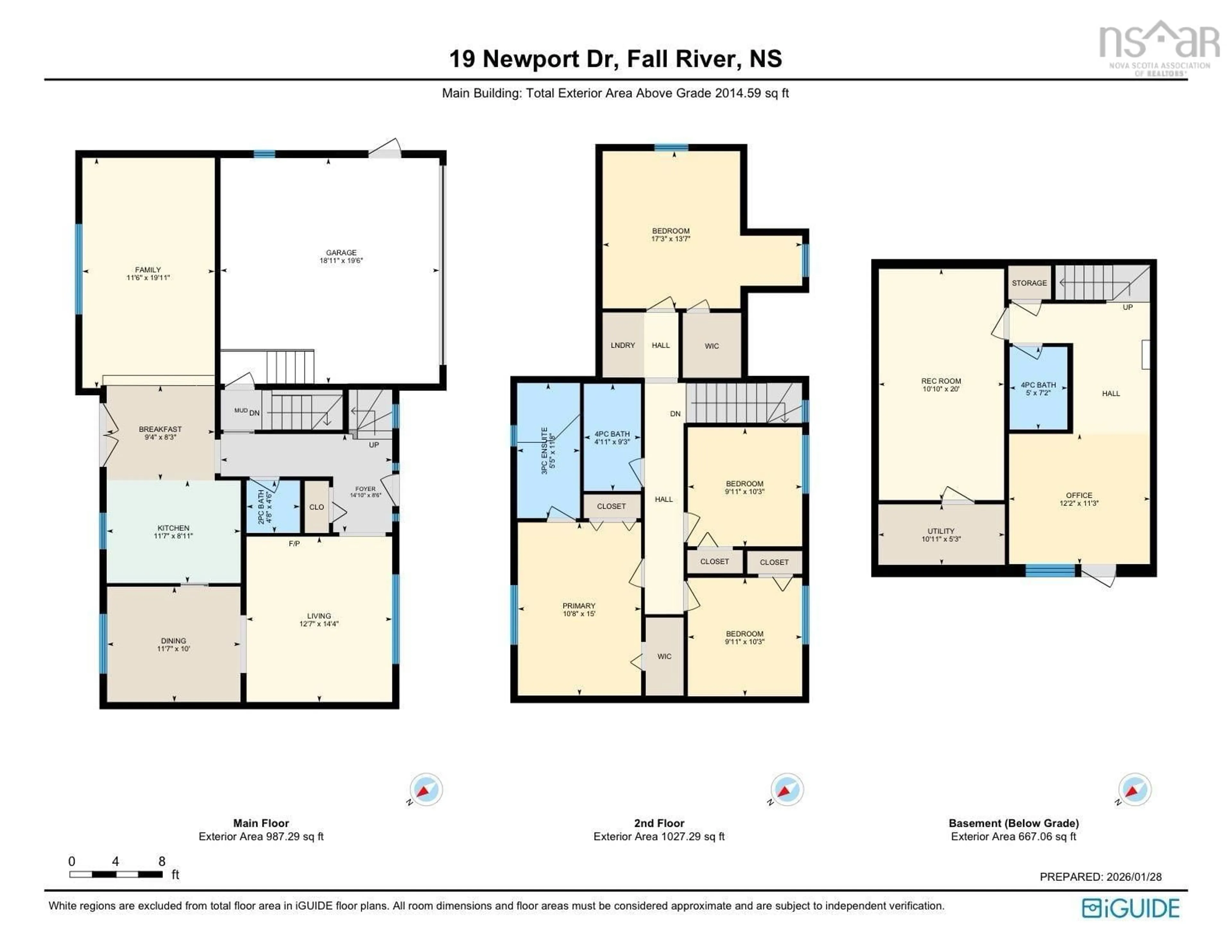 Floor plan for 19 Newport Dr, Fall River Nova Scotia B2T 1A4