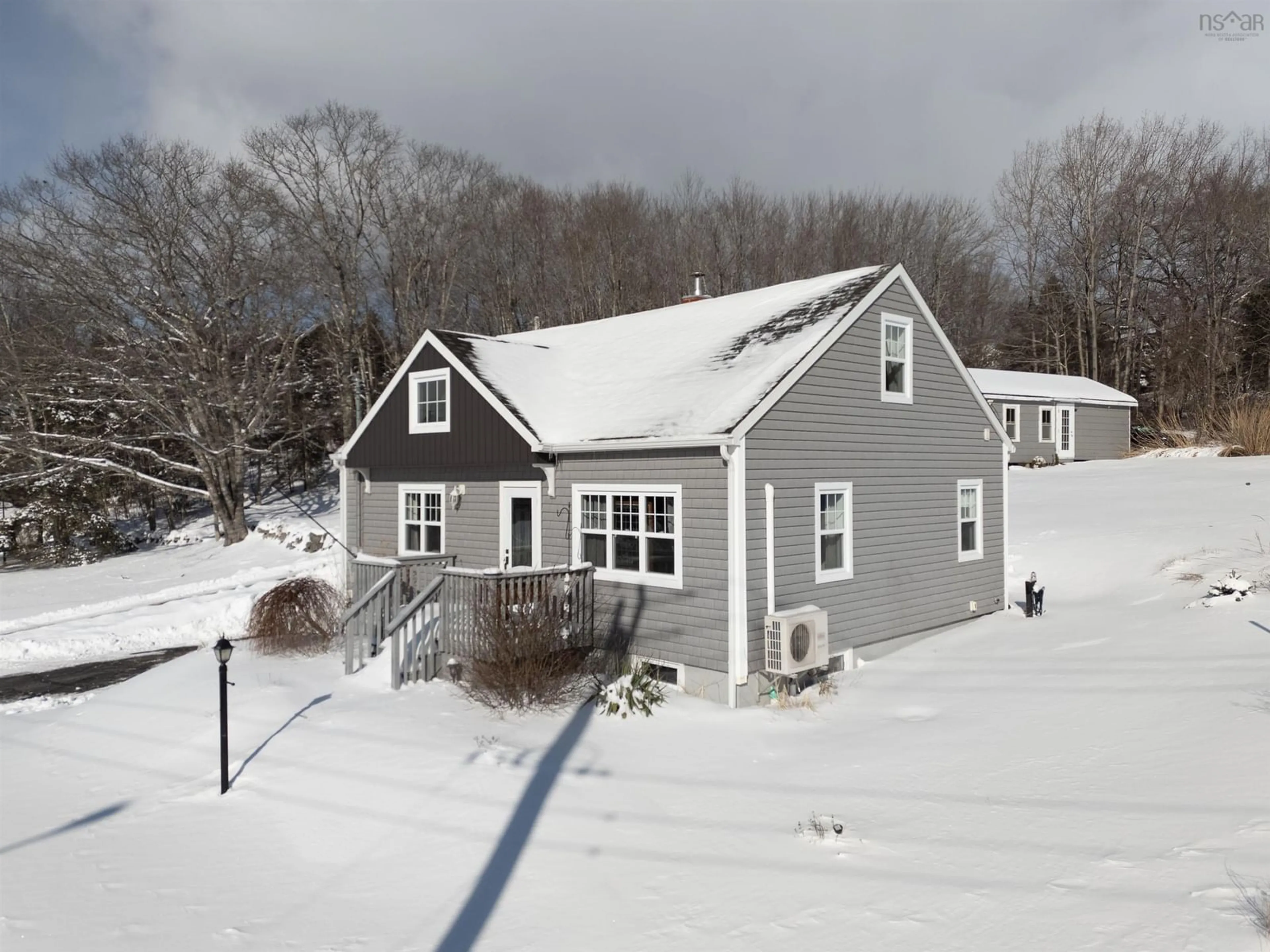 A pic from outside/outdoor area/front of a property/back of a property/a pic from drone, street for 4642 Highway 3, Marriott's Cove Nova Scotia B0J 1K0