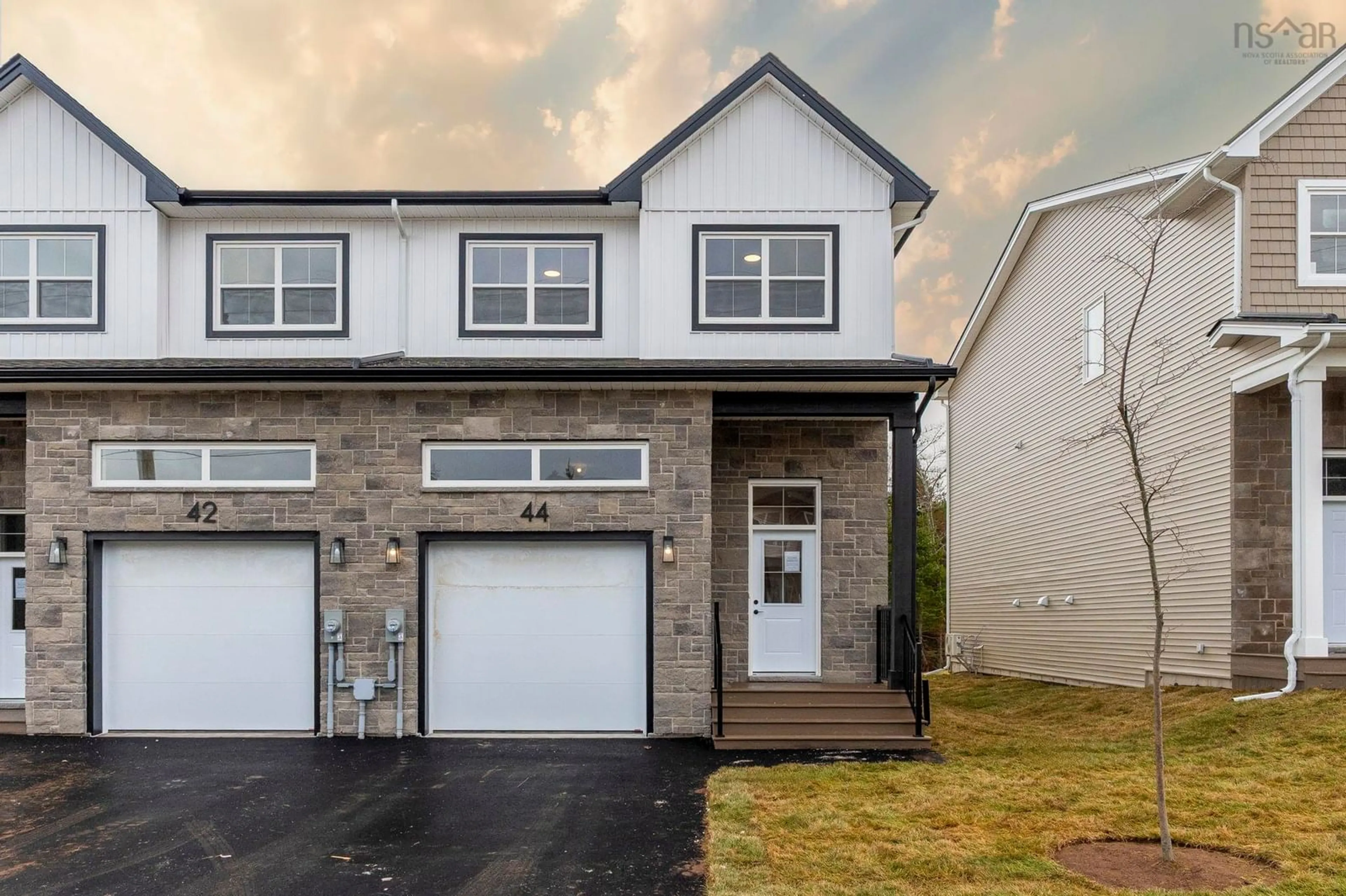 Home with vinyl exterior material, street for 44 Simona Dr #SMD-5B, Dartmouth Nova Scotia B2X 0C9