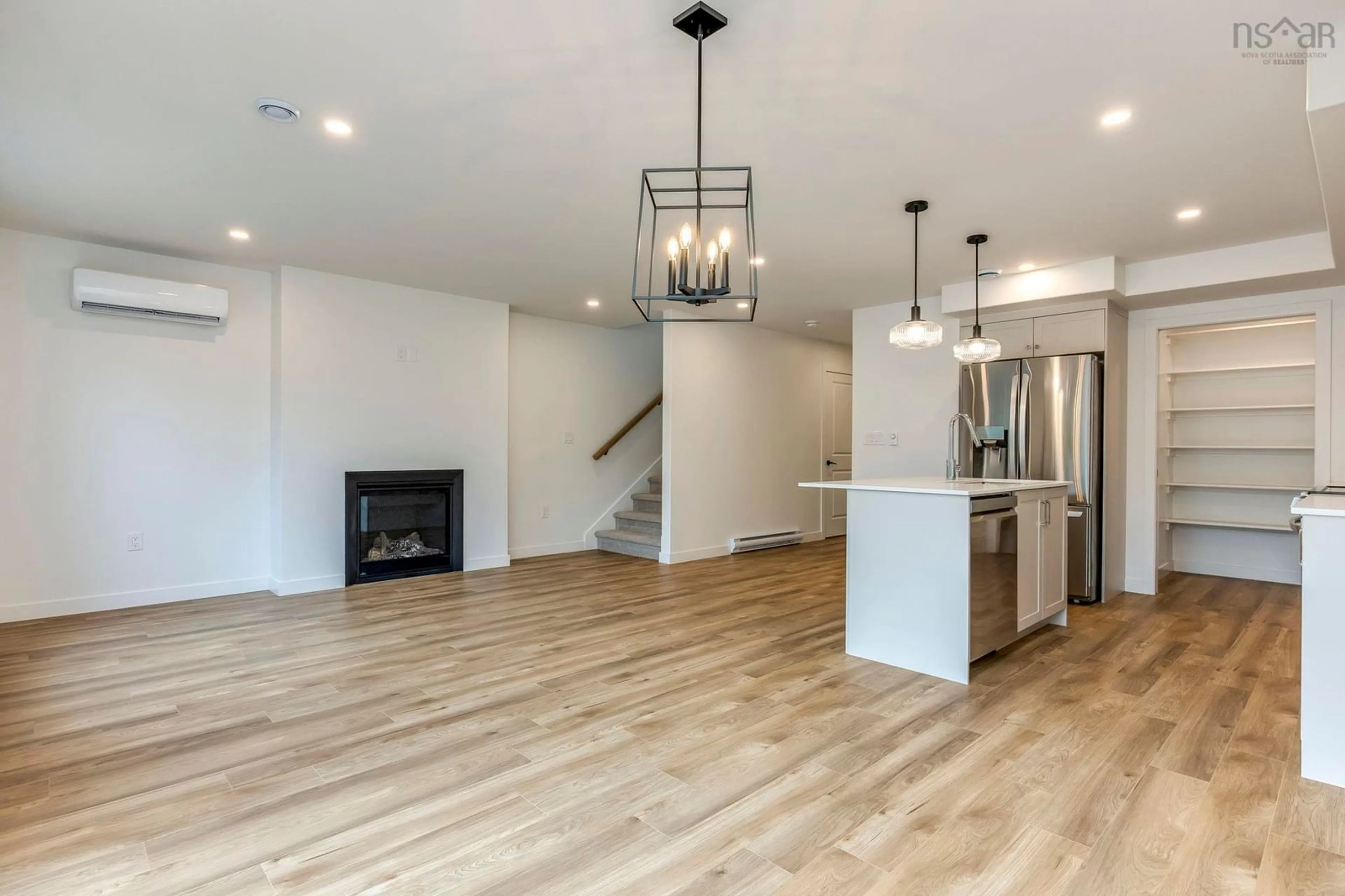 Open concept kitchen, wood/laminate floor for 44 Simona Dr #SMD-5B, Dartmouth Nova Scotia B2X 0C9