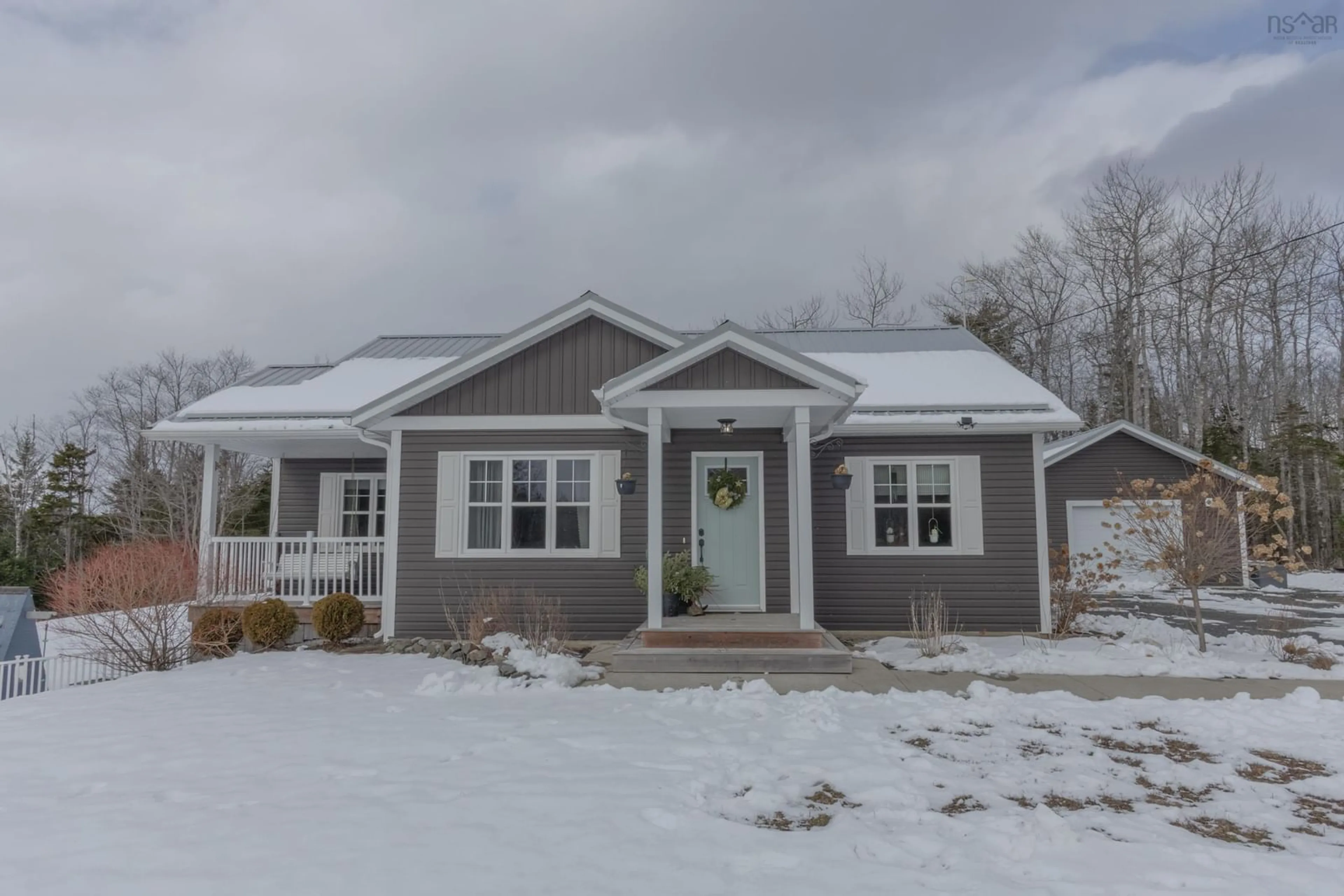 Home with vinyl exterior material, street for 3389 Highway 340 Hwy, Carleton Nova Scotia B5A 5P8