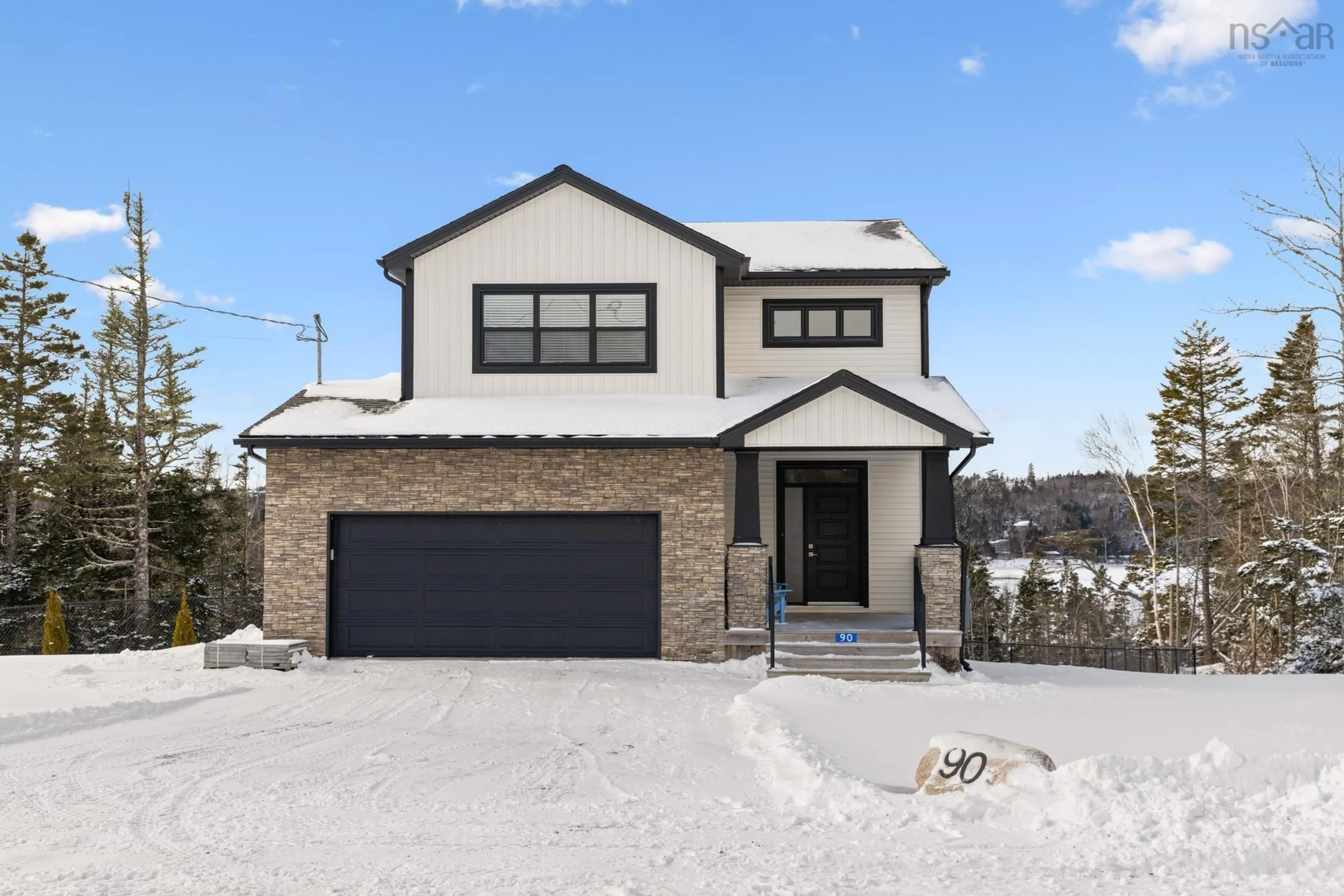 Home with brick exterior material, street for 90 Hargrove Lane, Whites Lake Nova Scotia B3T 0H8