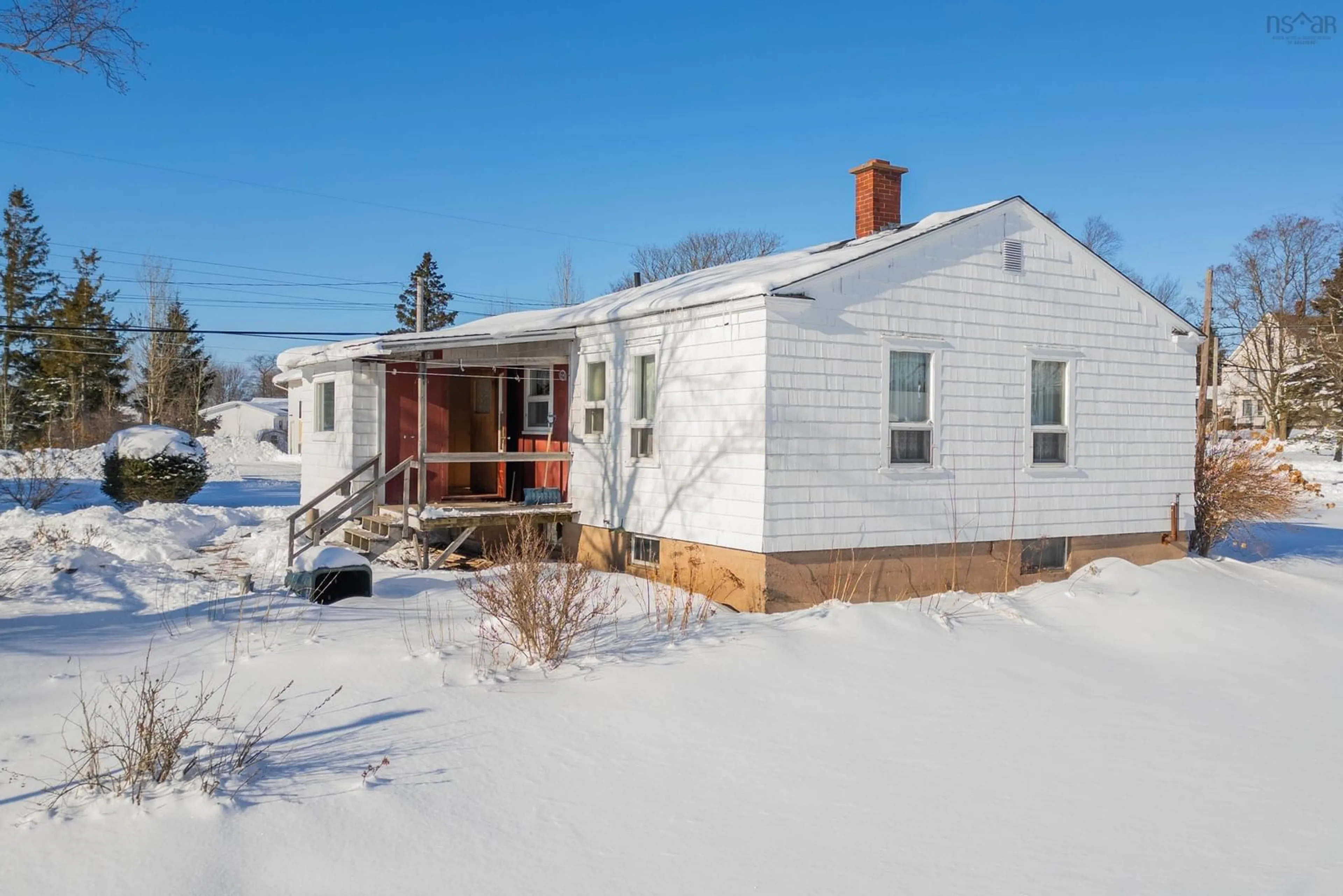 A pic from outside/outdoor area/front of a property/back of a property/a pic from drone, street for 1 Boylston Ave, Amherst Nova Scotia B4W 3W7