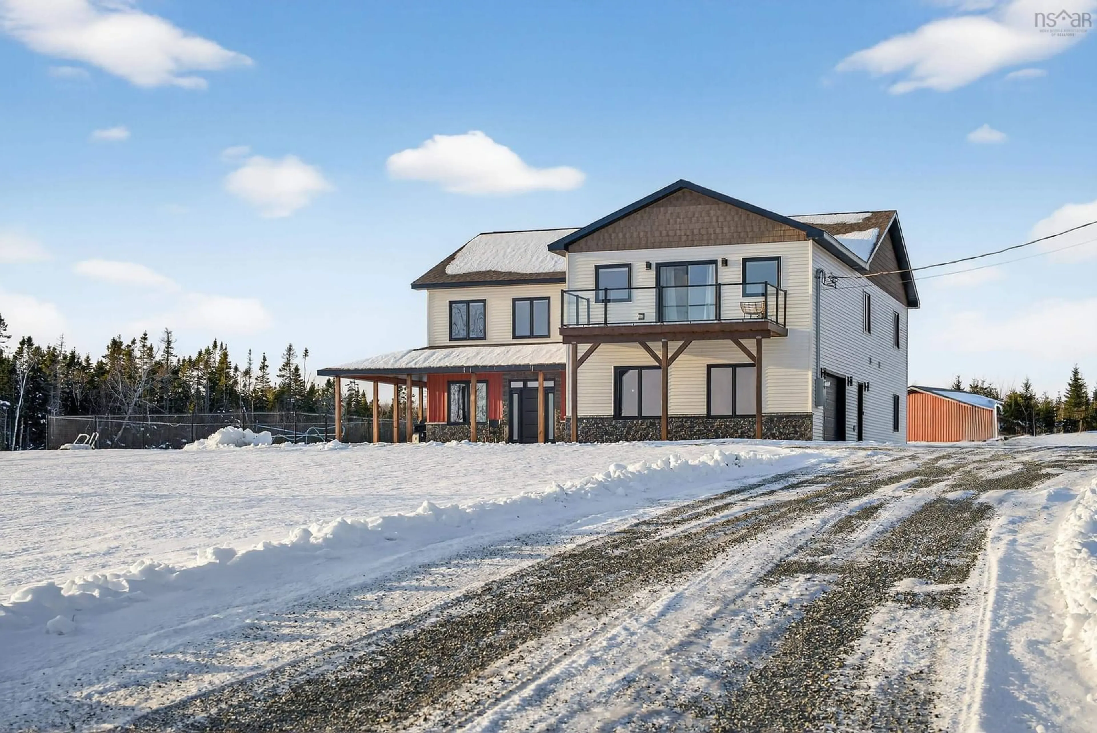 A pic from outside/outdoor area/front of a property/back of a property/a pic from drone, unknown for 940 Hills Rd, Albert Bridge Nova Scotia B1K 3H5