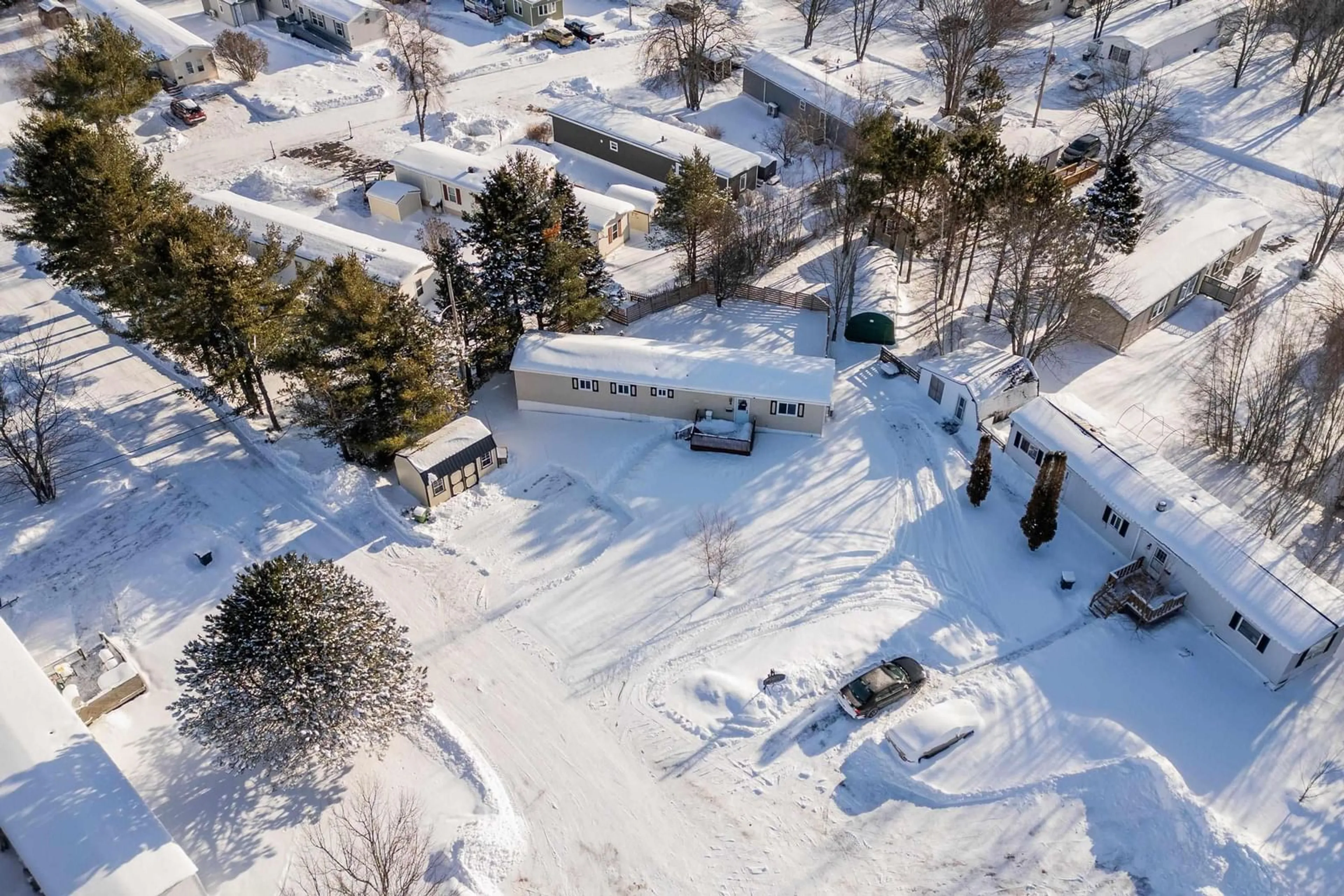 A pic from outside/outdoor area/front of a property/back of a property/a pic from drone, street for 4 Bayview Cres, Amherst Nova Scotia B4H 4E5