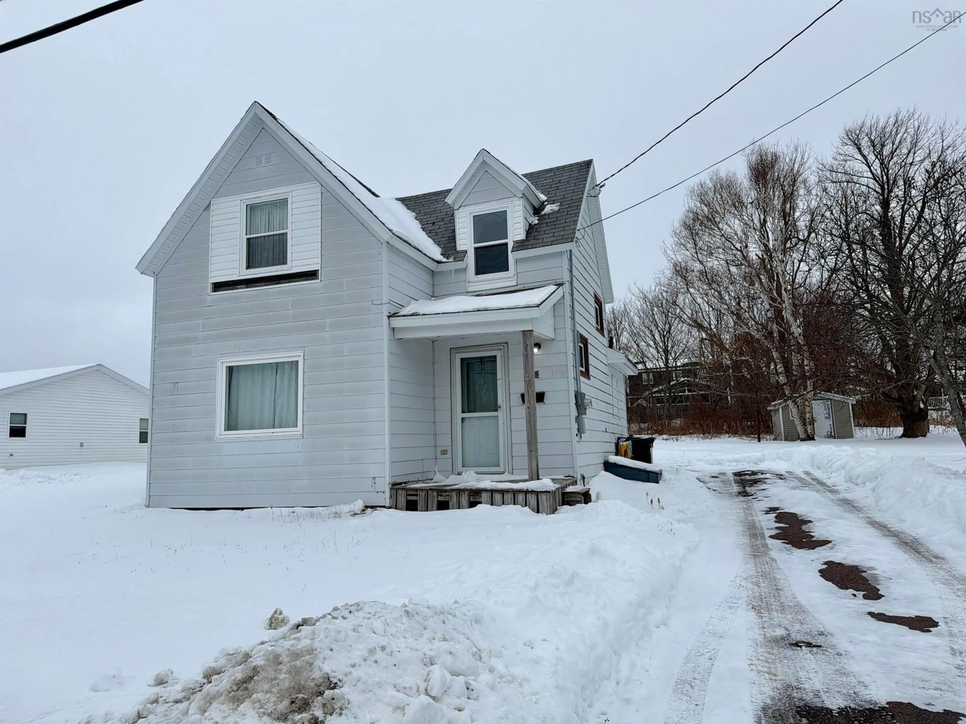 A pic from outside/outdoor area/front of a property/back of a property/a pic from drone, street for 78 Highland St, Glace Bay Nova Scotia B1A 2T9