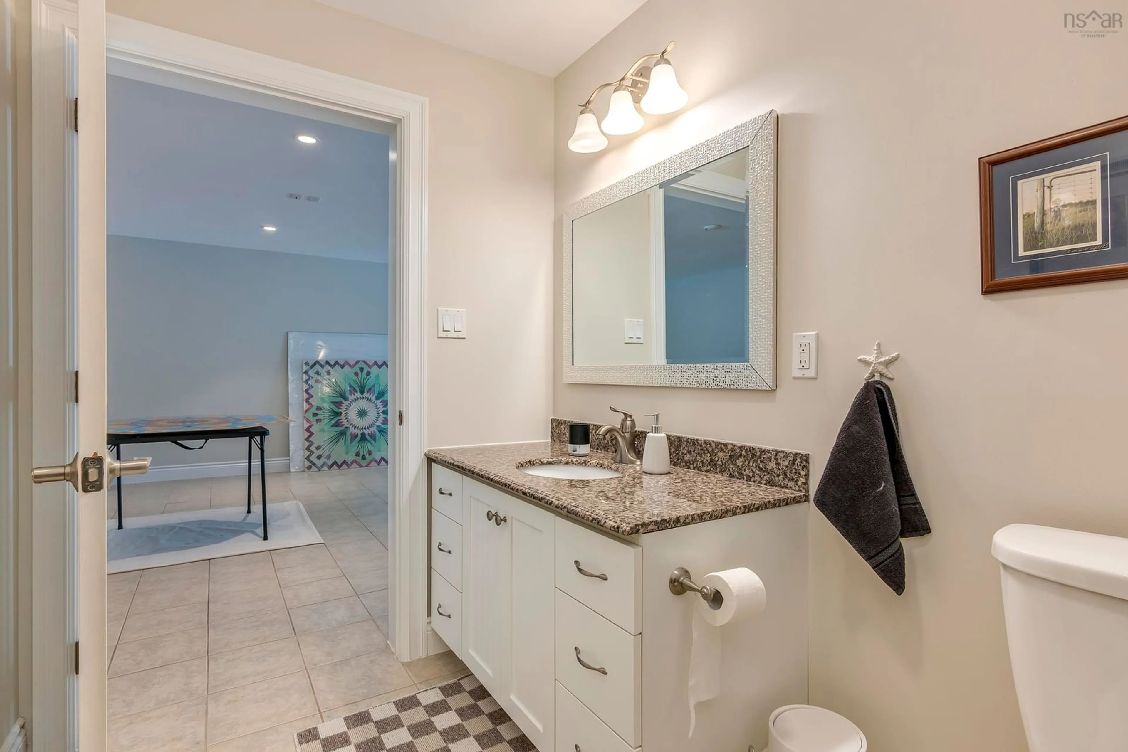 Contemporary bathroom, ceramic/tile floor for 461 Mill Village East Rd, Charleston Nova Scotia B0J 2H0