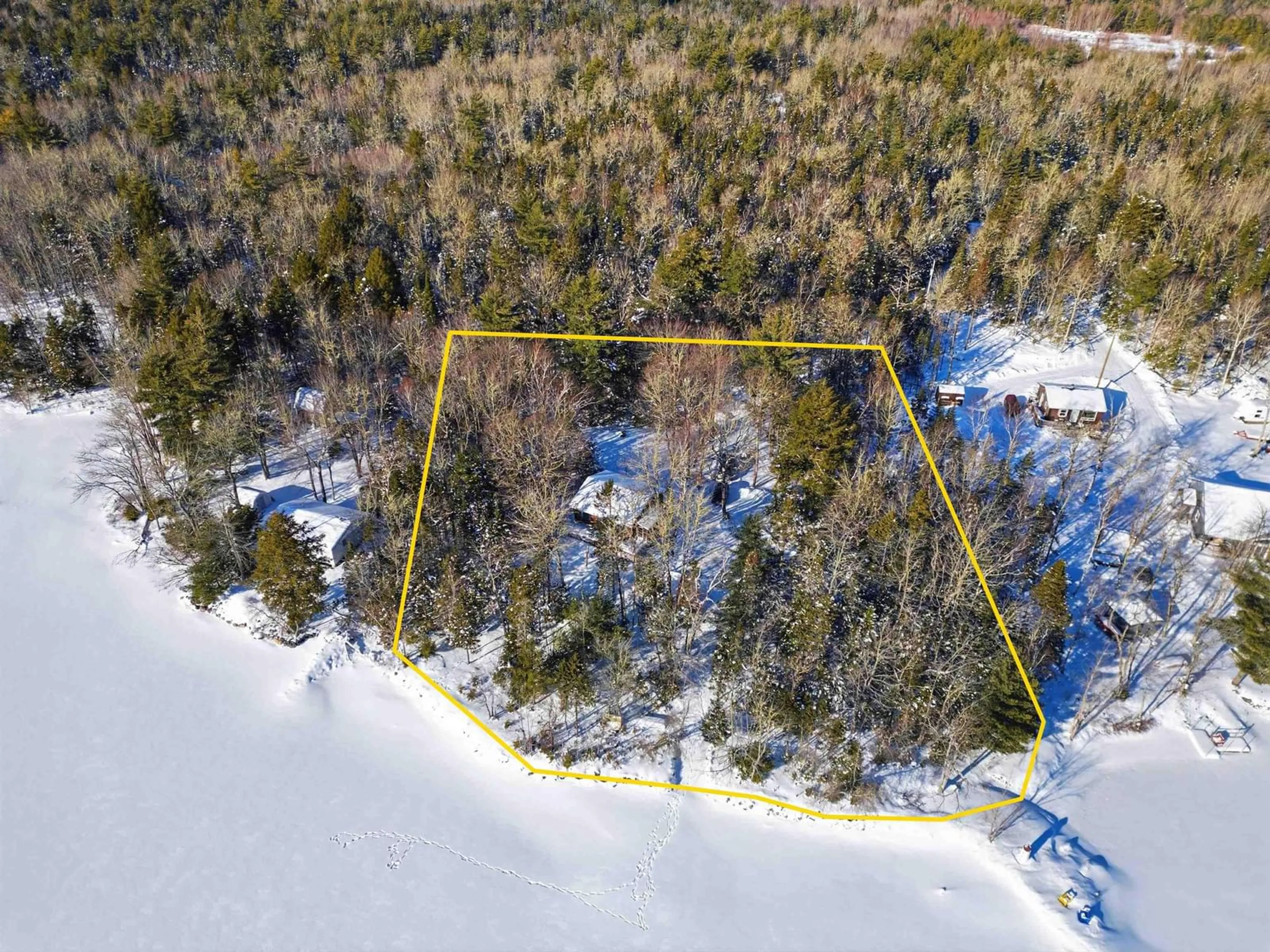A pic from outside/outdoor area/front of a property/back of a property/a pic from drone, water/lake/river/ocean view for 222 Dean Lake Rd, Westfield Nova Scotia B0T 1B0