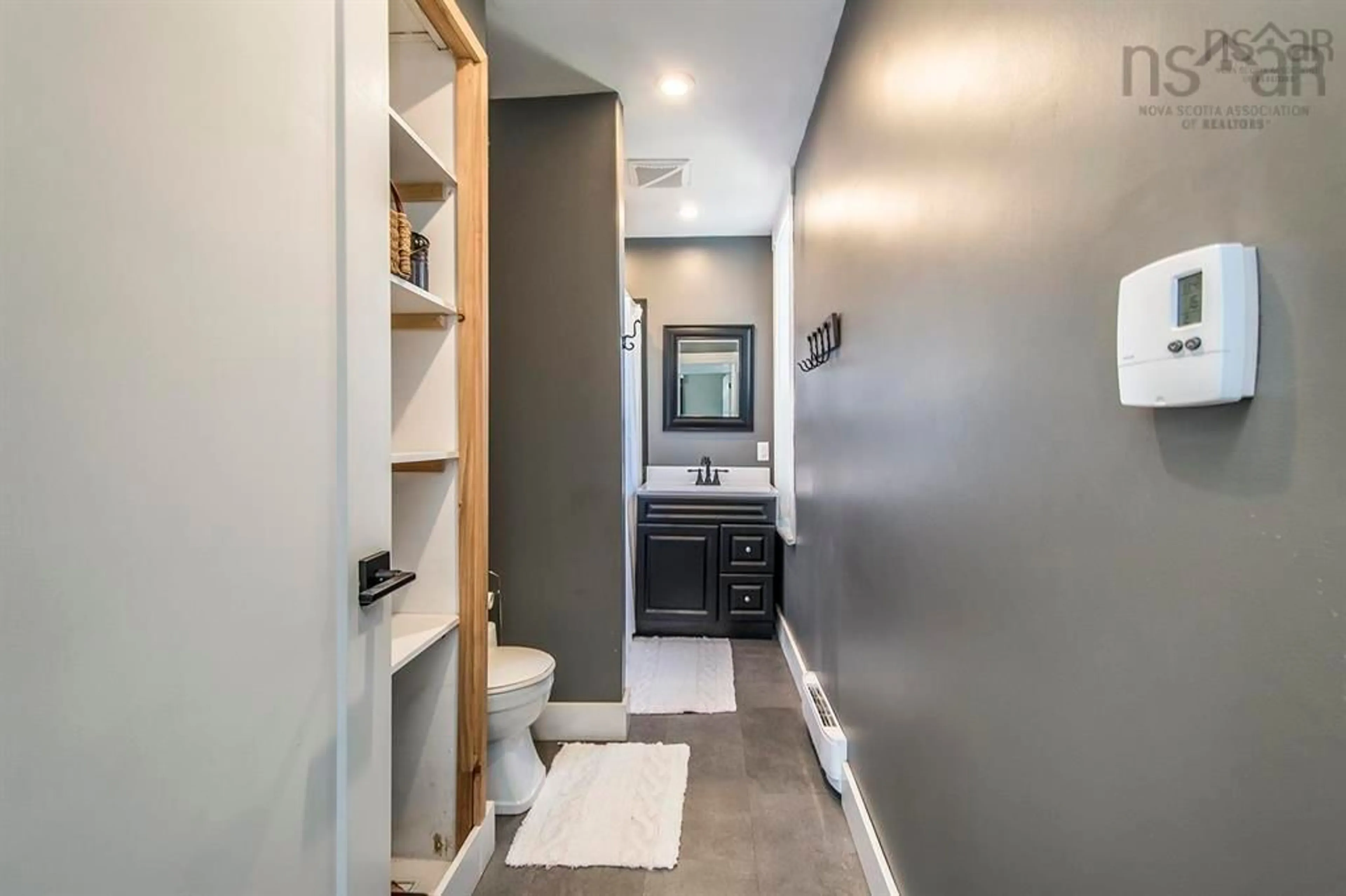Contemporary bathroom, ceramic/tile floor for 28 Acadia Ave, Stellarton Nova Scotia B0K 1S0