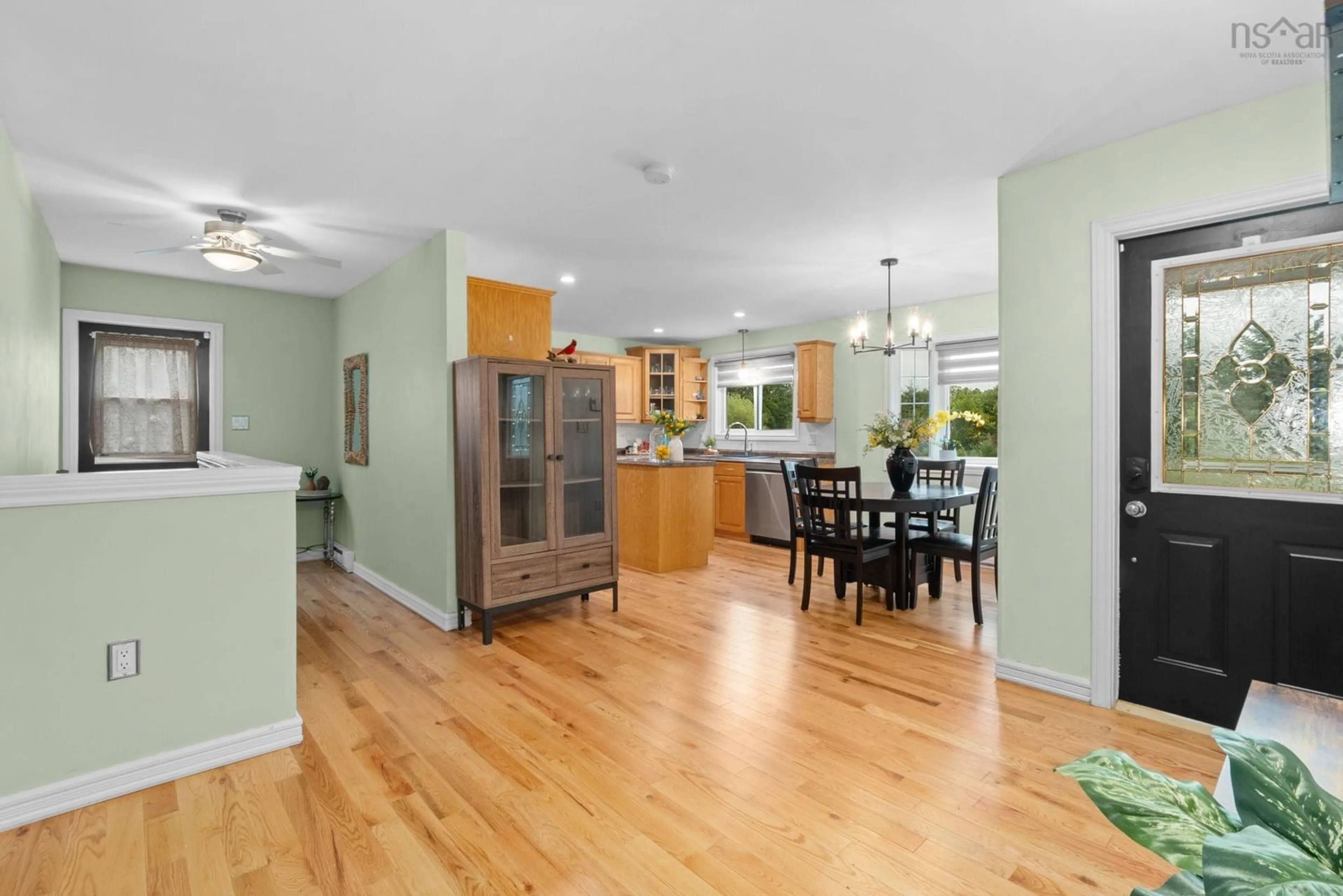 Open concept kitchen, wood/laminate floor for 192 Gabriel Rd, Falmouth Nova Scotia B0P 1P0
