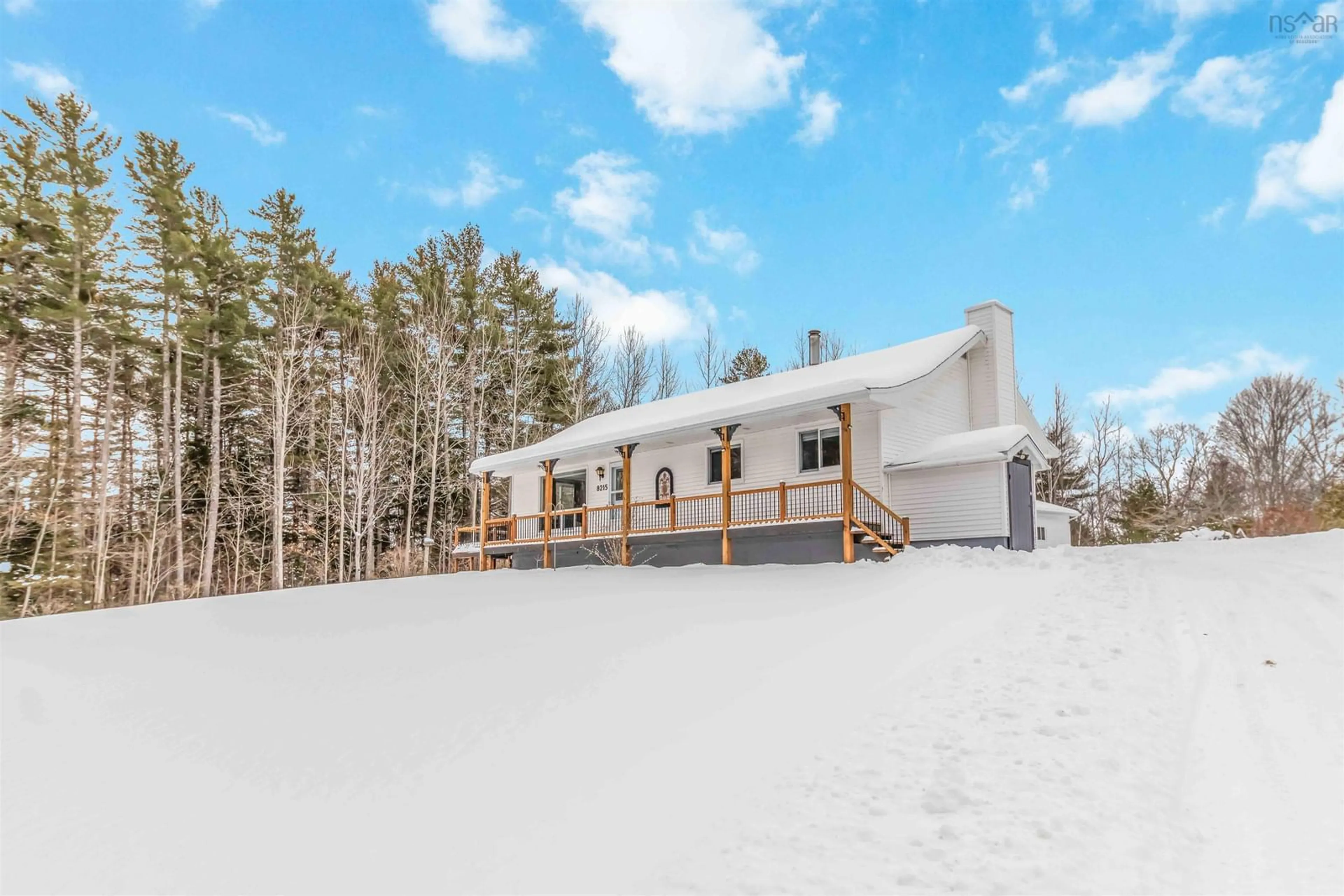 A pic from outside/outdoor area/front of a property/back of a property/a pic from drone, unknown for 8215 Highway 8, South Brookfield Nova Scotia B0T 1X0