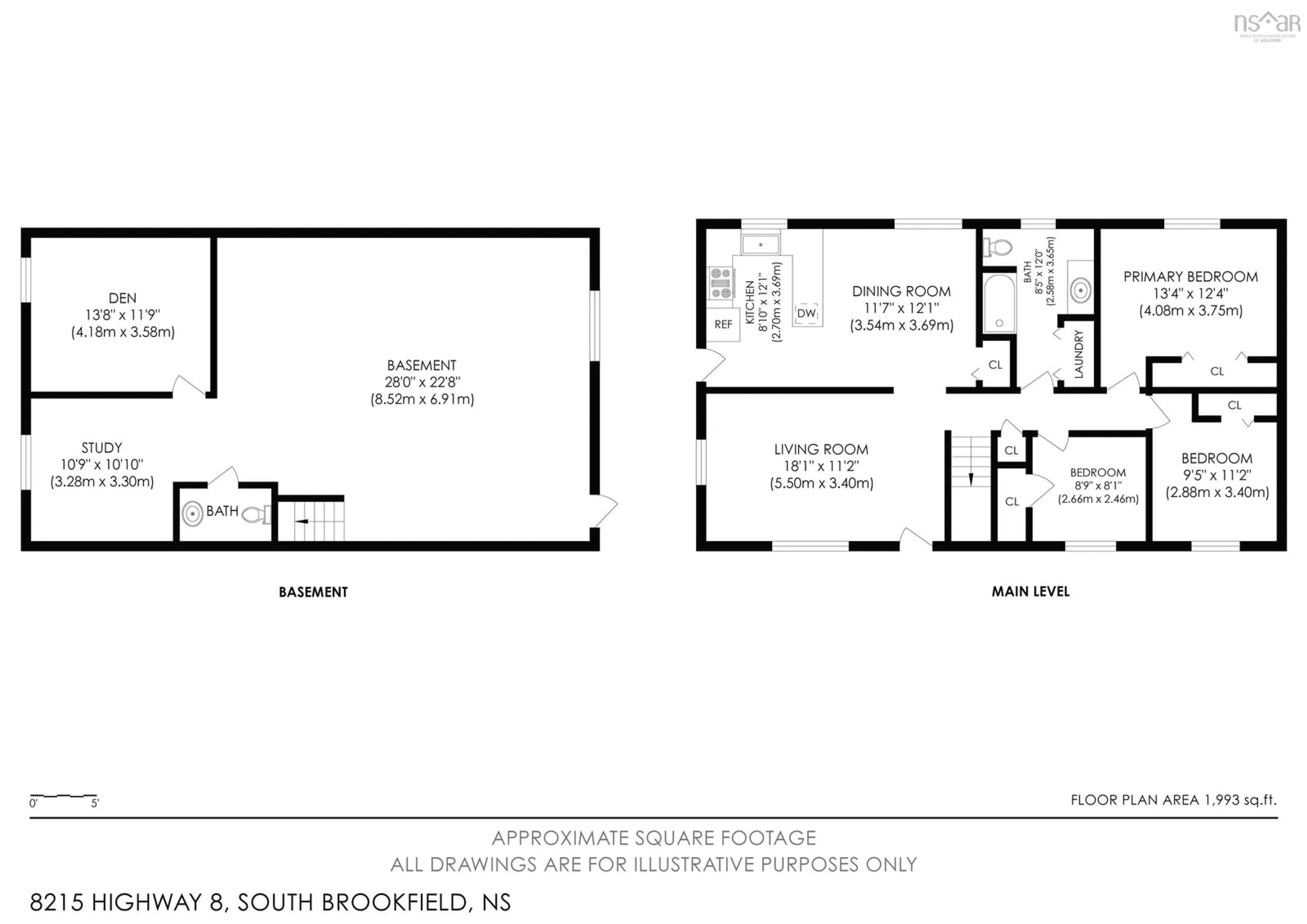 Floor plan for 8215 Highway 8, South Brookfield Nova Scotia B0T 1X0