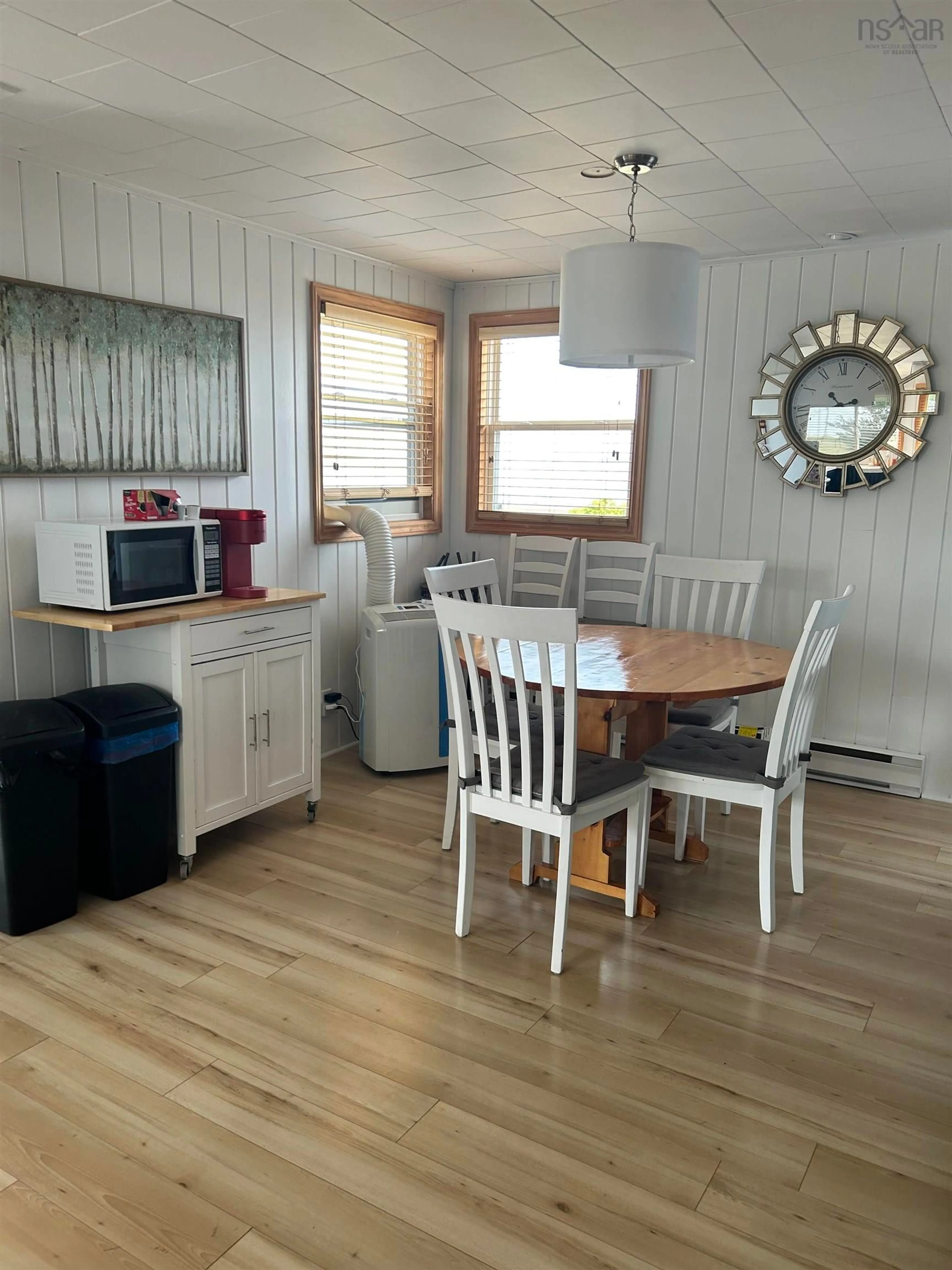 Dining room, wood/laminate floor for 107 Hamilton Lane, Brule Point Nova Scotia B0K 1V0