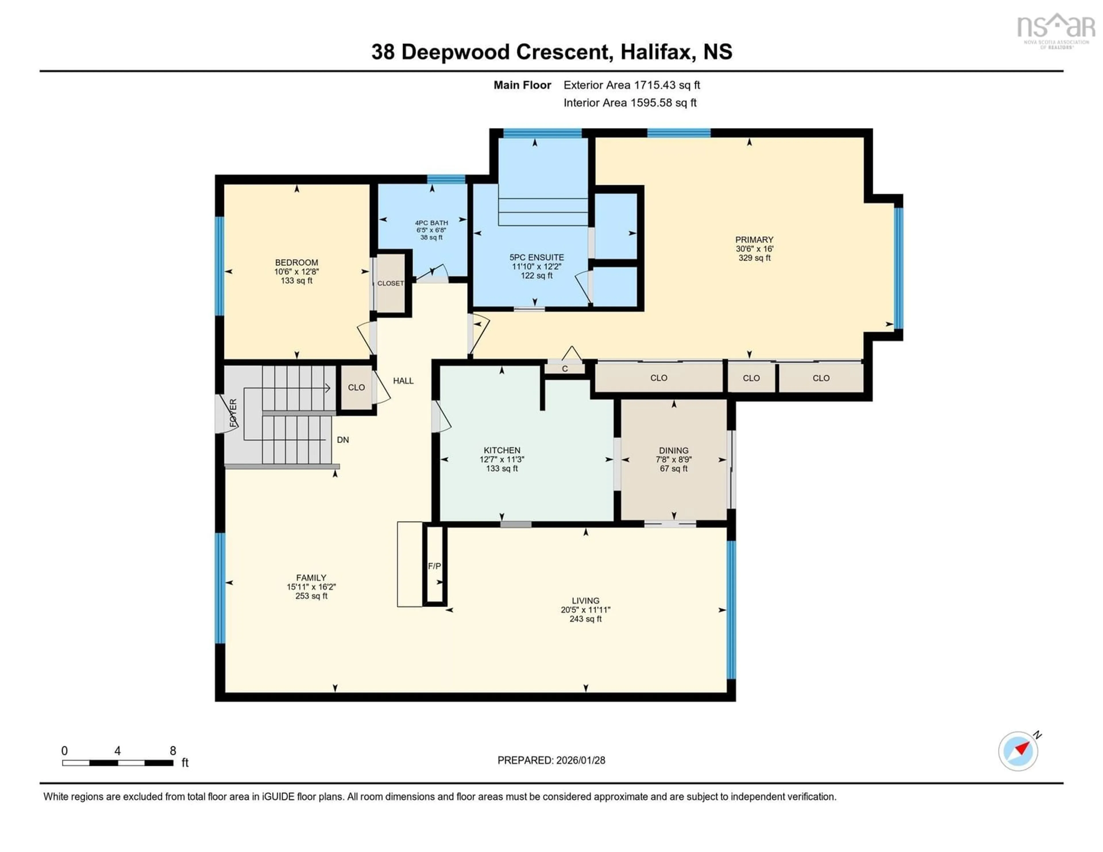 Floor plan for 38 Deepwood Cres, Rockingham Nova Scotia B3M 2Y6