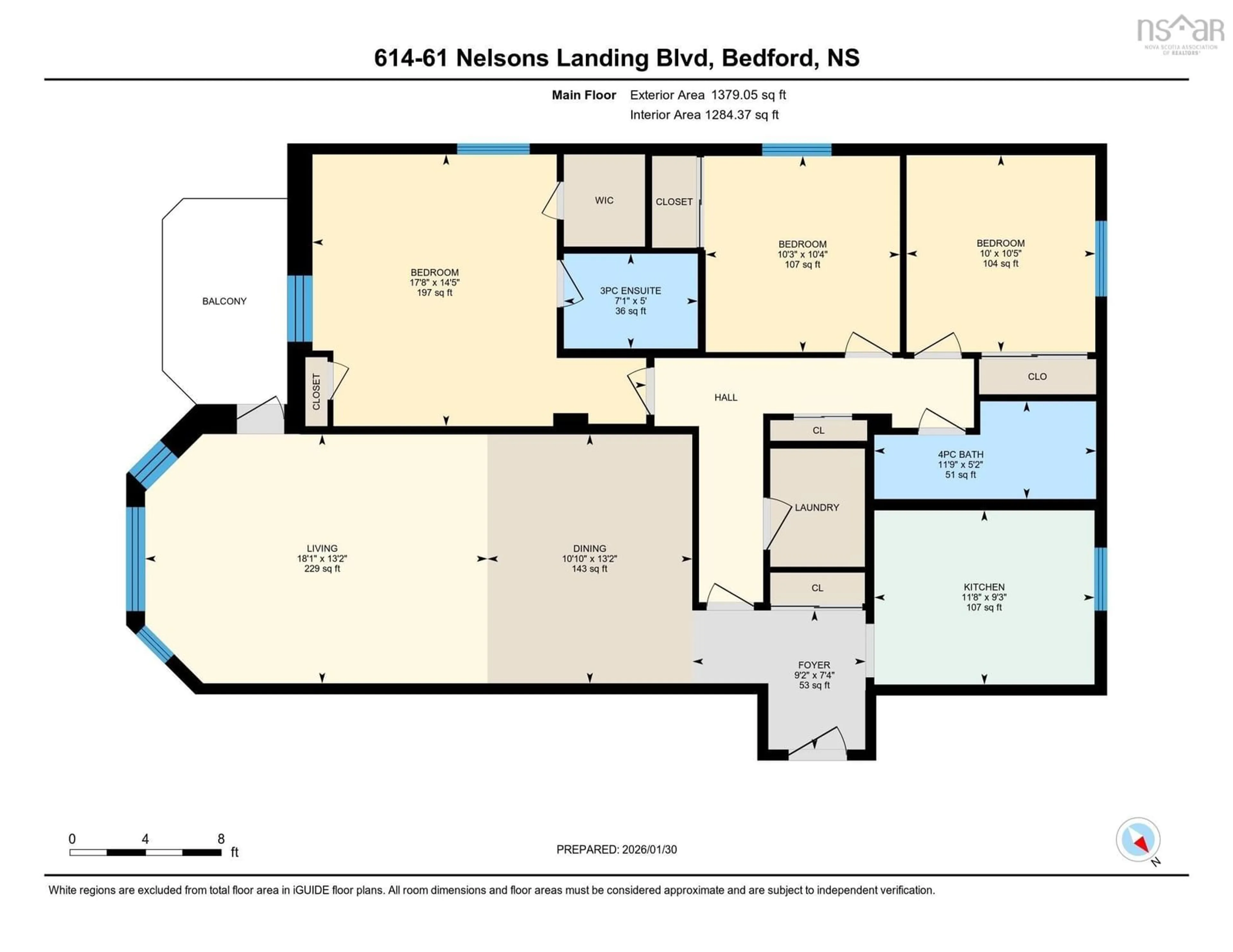 Floor plan for 61 Nelsons Landing Blvd #614, Bedford Nova Scotia B4A 3X3