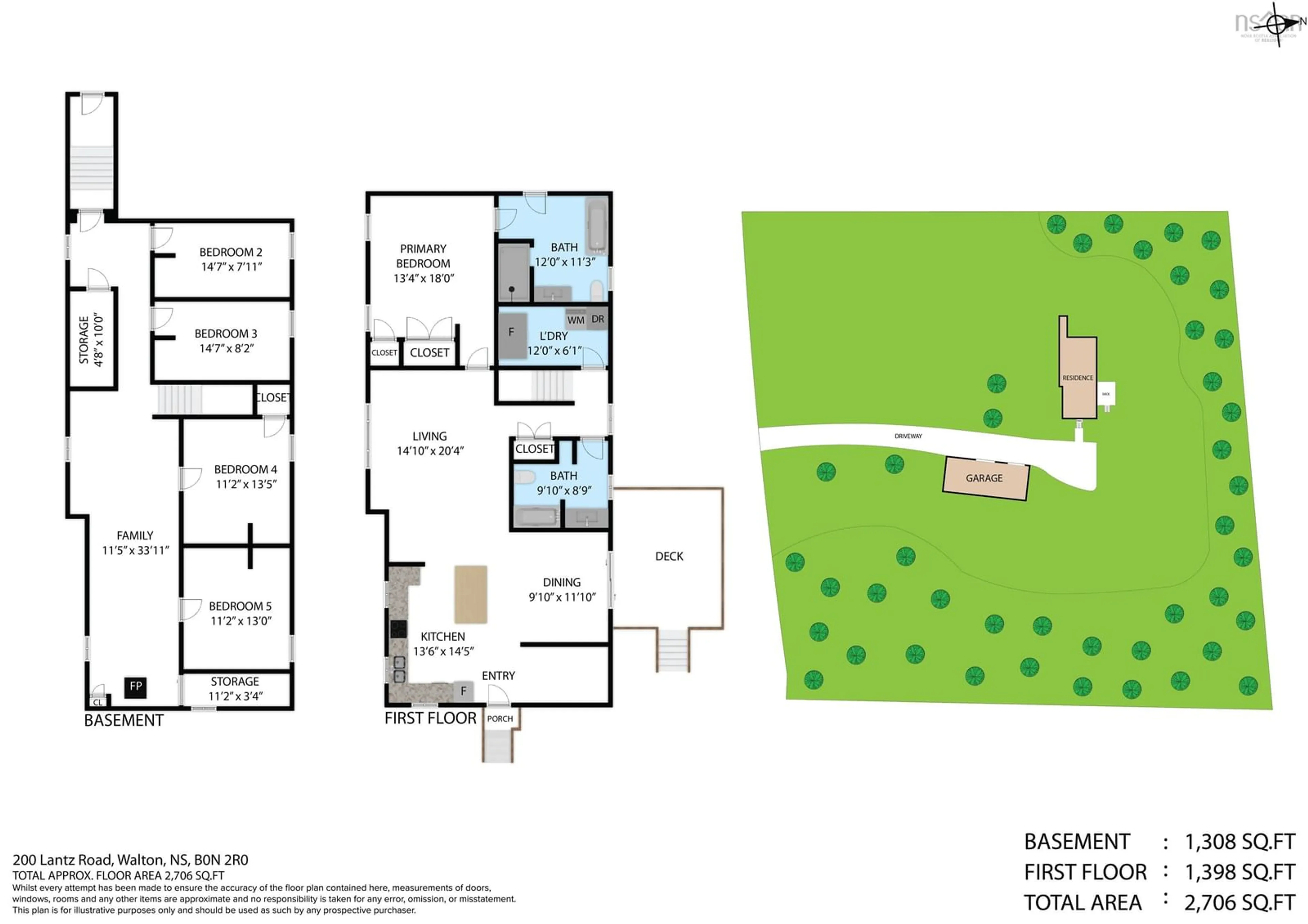 Floor plan for 200 Lantz Rd, Bramber Nova Scotia B0N 2A0