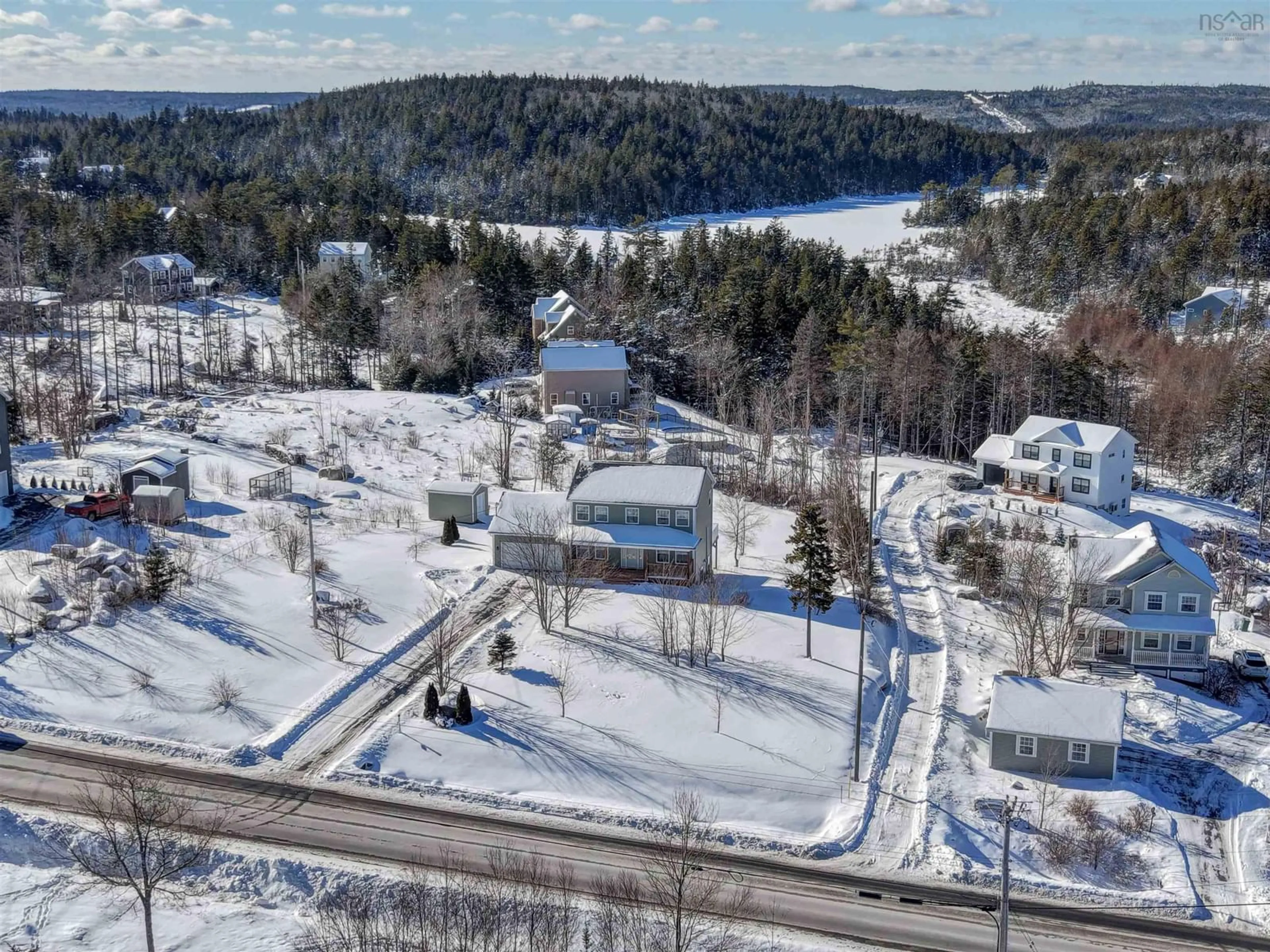 A pic from outside/outdoor area/front of a property/back of a property/a pic from drone, water/lake/river/ocean view for 677 Westwood Blvd, Upper Tantallon Nova Scotia B3Z 4K6