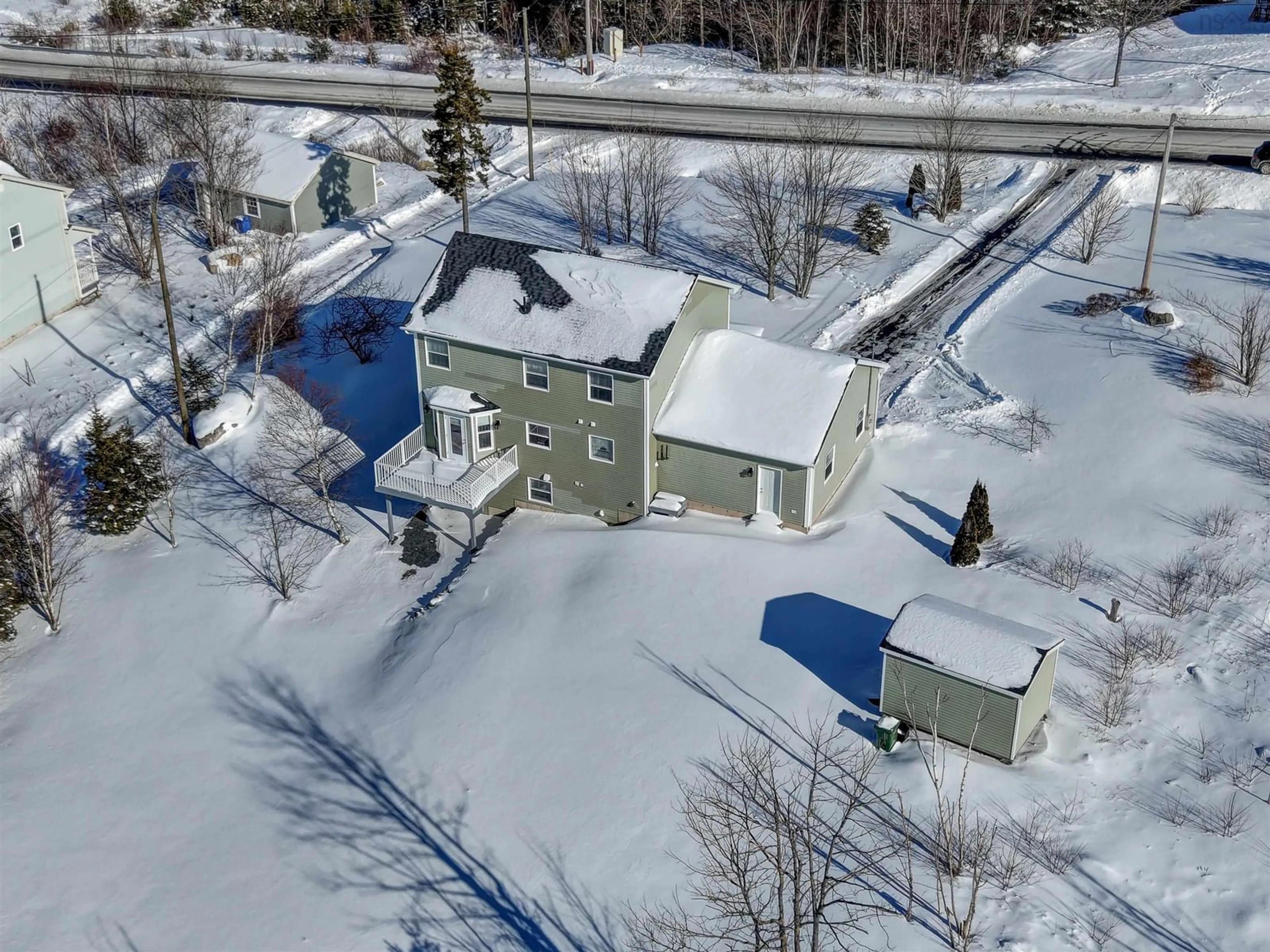 A pic from outside/outdoor area/front of a property/back of a property/a pic from drone, street for 677 Westwood Blvd, Upper Tantallon Nova Scotia B3Z 4K6