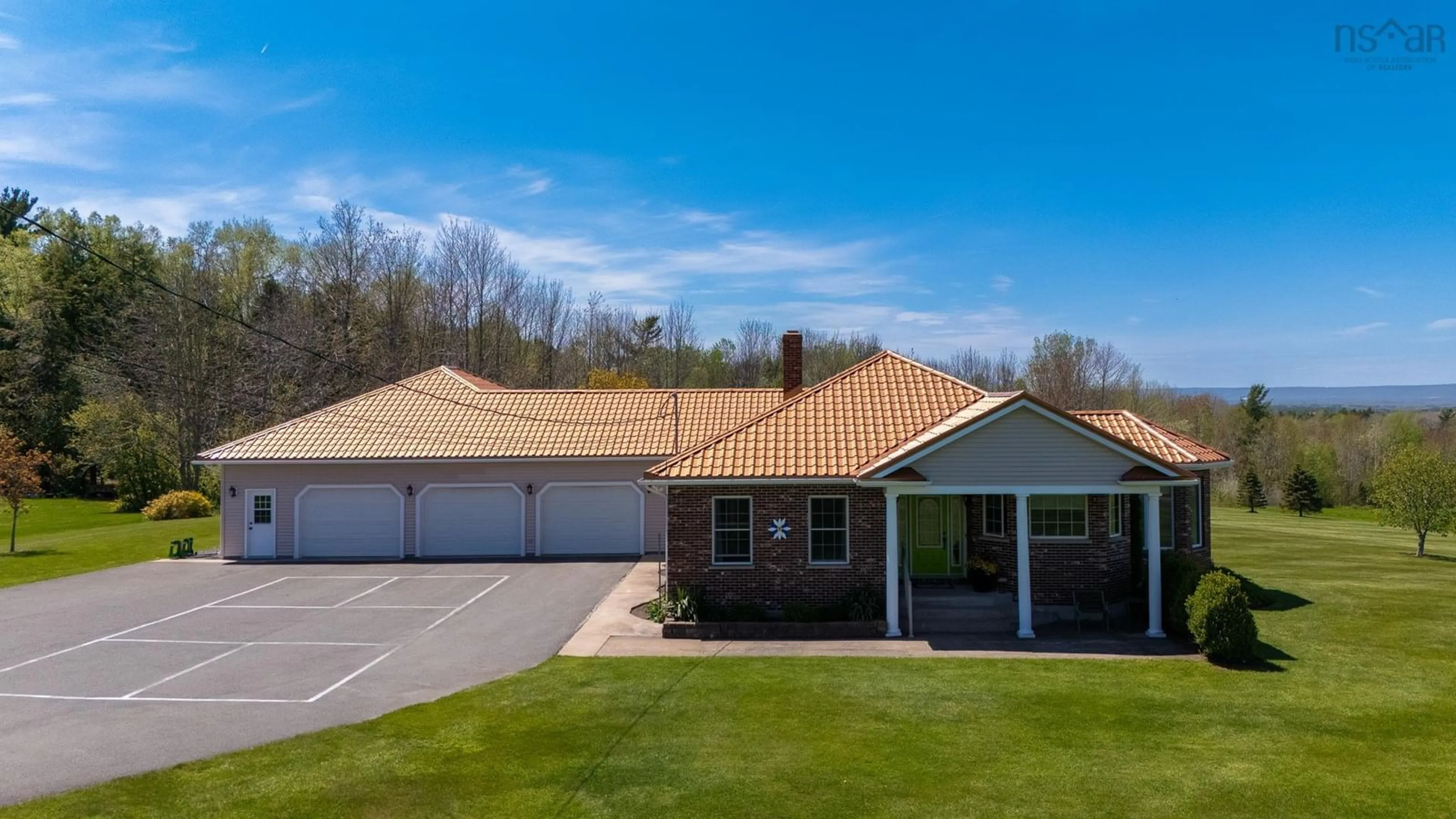 A pic from outside/outdoor area/front of a property/back of a property/a pic from drone, unknown for 1153 Lockhart Mountain Rd, Coldbrook Nova Scotia B4R 1C1