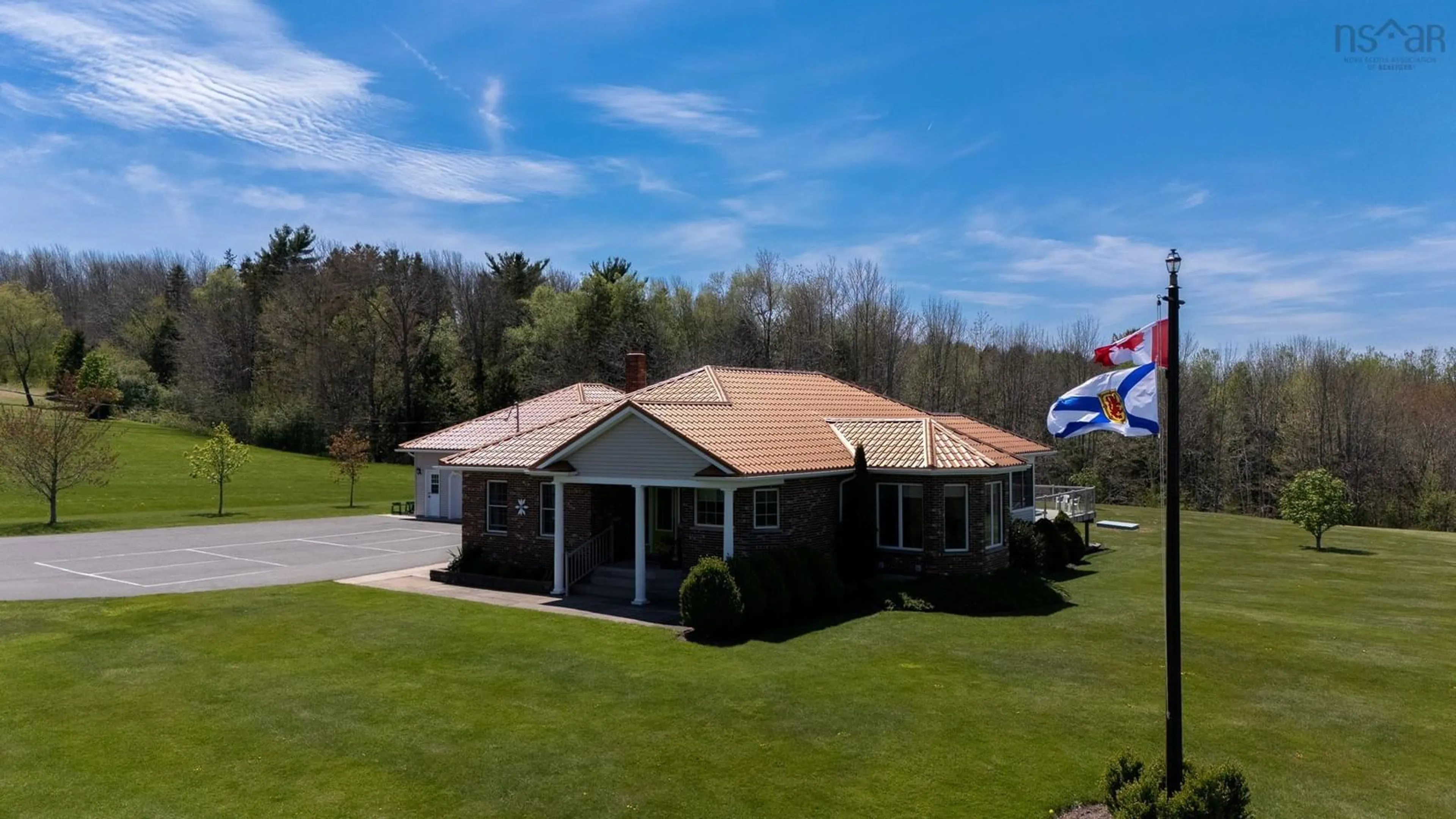 A pic from outside/outdoor area/front of a property/back of a property/a pic from drone, building for 1153 Lockhart Mountain Rd, Coldbrook Nova Scotia B4R 1C1