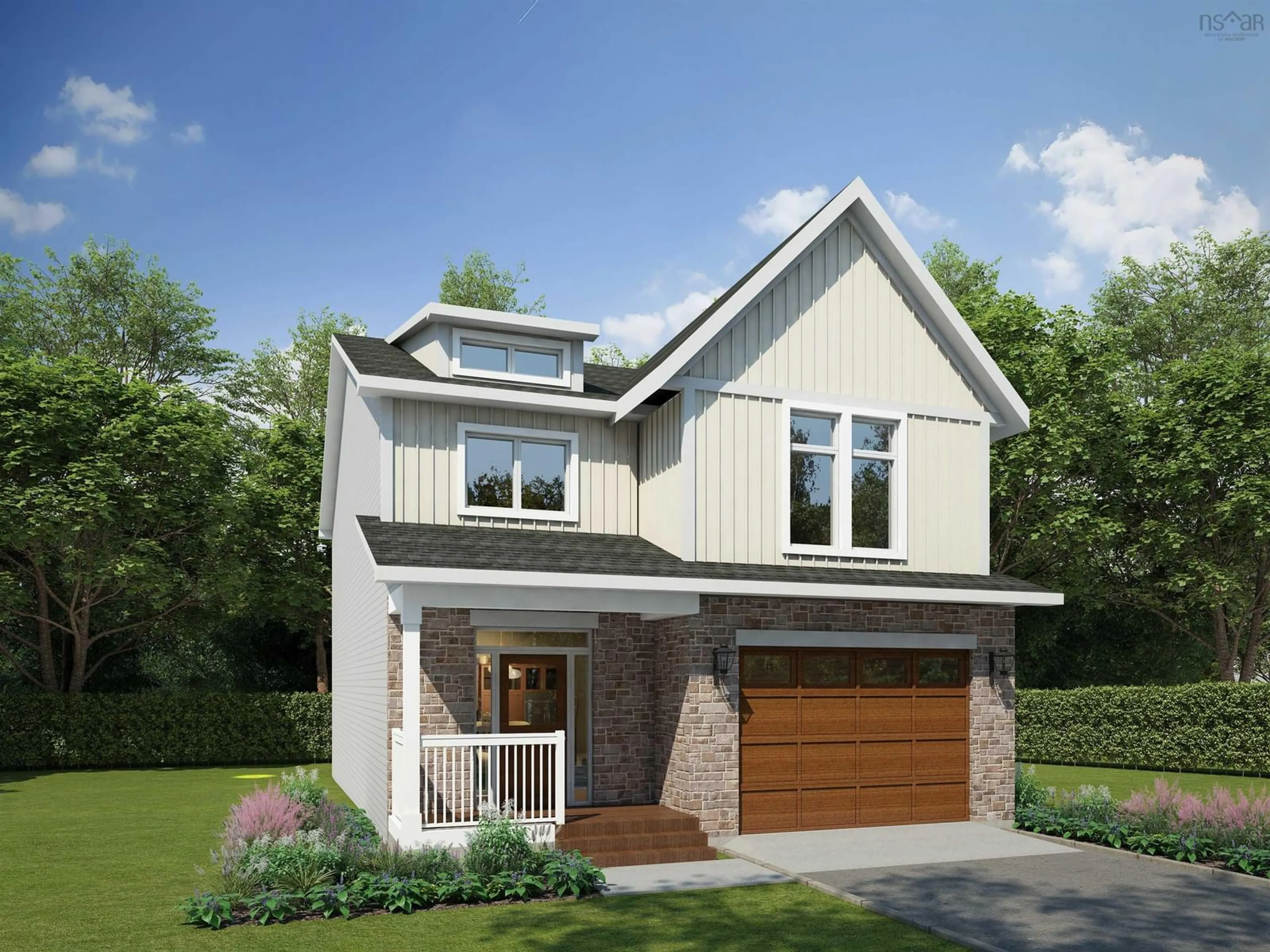 Home with brick exterior material, street for 131 Garvey Crt #GAR-34, Bedford West Nova Scotia B4B 2L1